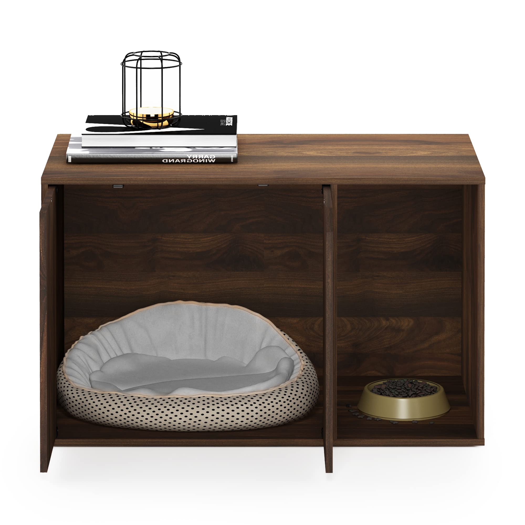 Furinno Peli Litter Box Enclosure, Columbia Walnut