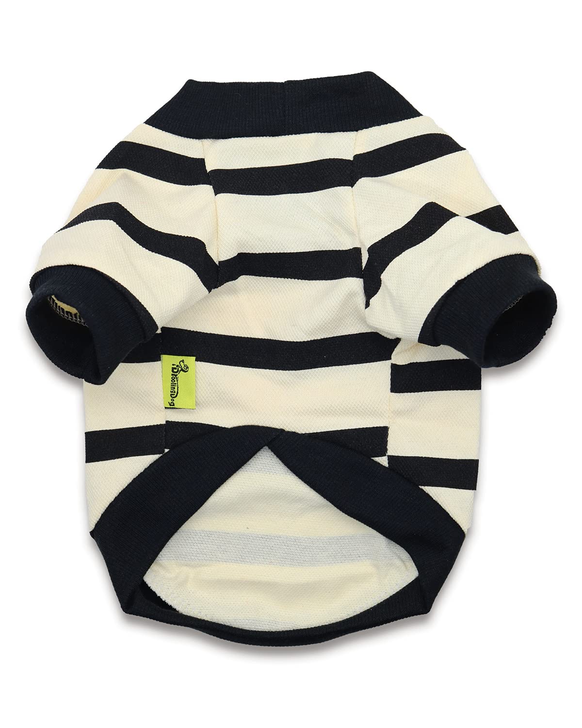 Pet Dog Jumpers Boston Terriers Clothes Small Dog T-Shirt Puppy Summer Striped Tee Shirt, Xs, Light Yellow