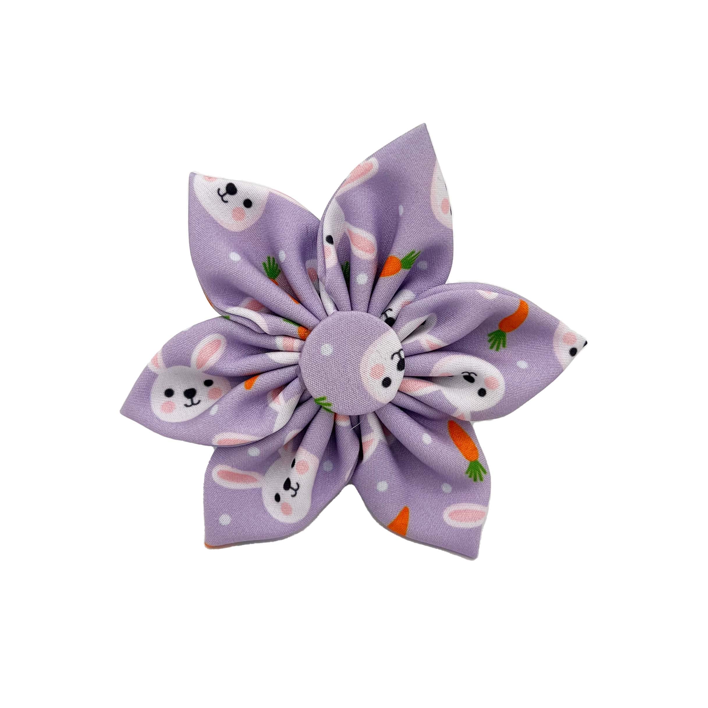 Huxley & Kent Pet Pinwheel - Funny Bunny (Large) - Easter/Spring Collar Accessory For Dogs/Cats - Bow Collar Attachment - Cute, 