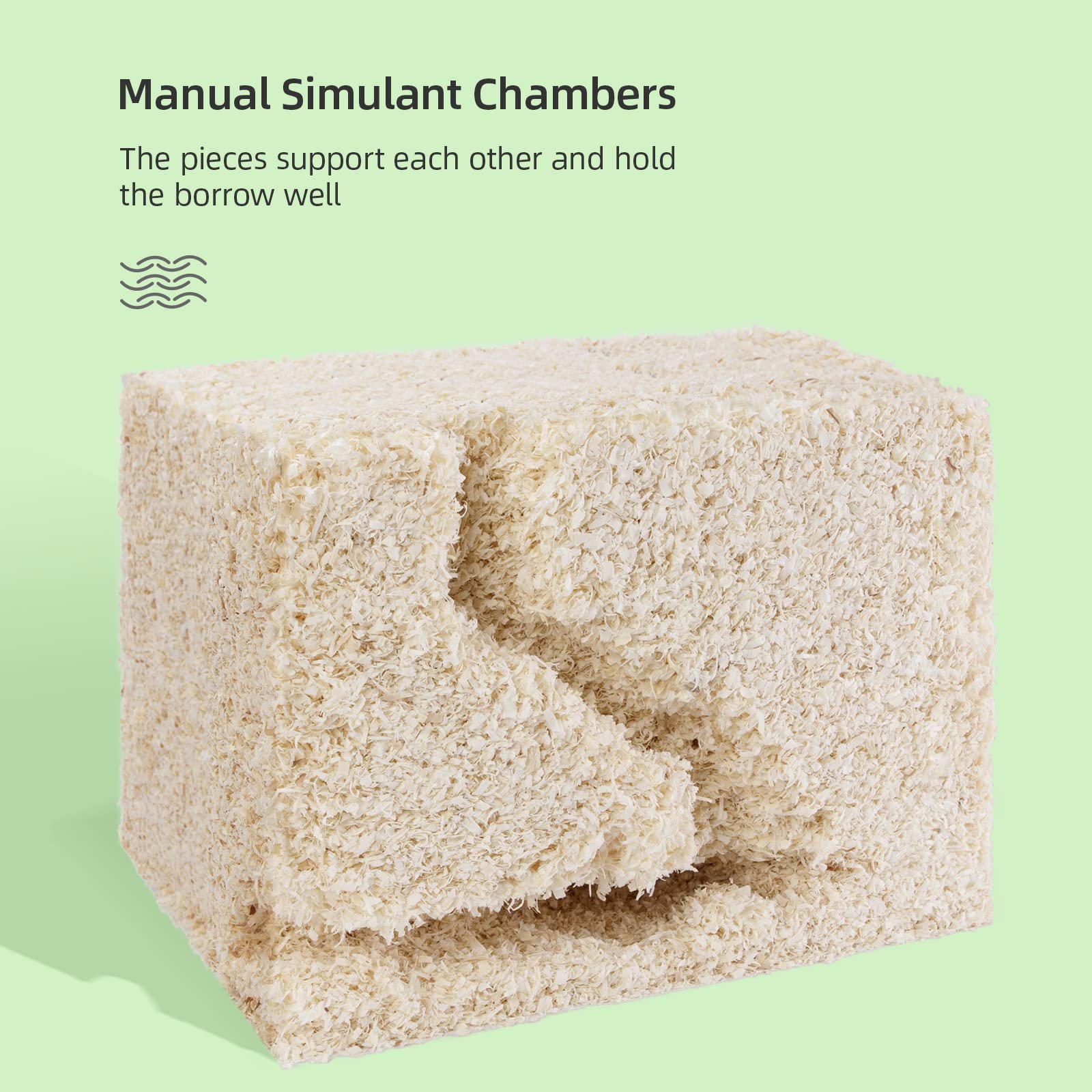 Niteangel 65L Aspen Shaving Hamster Beddings For Syrian Dwarf Hamster Gerbil Mice Degu Rat Rabbit Bunny Guinea Pig Chinchilla Hedgehog Or Other Small Pets (65L - Mini)