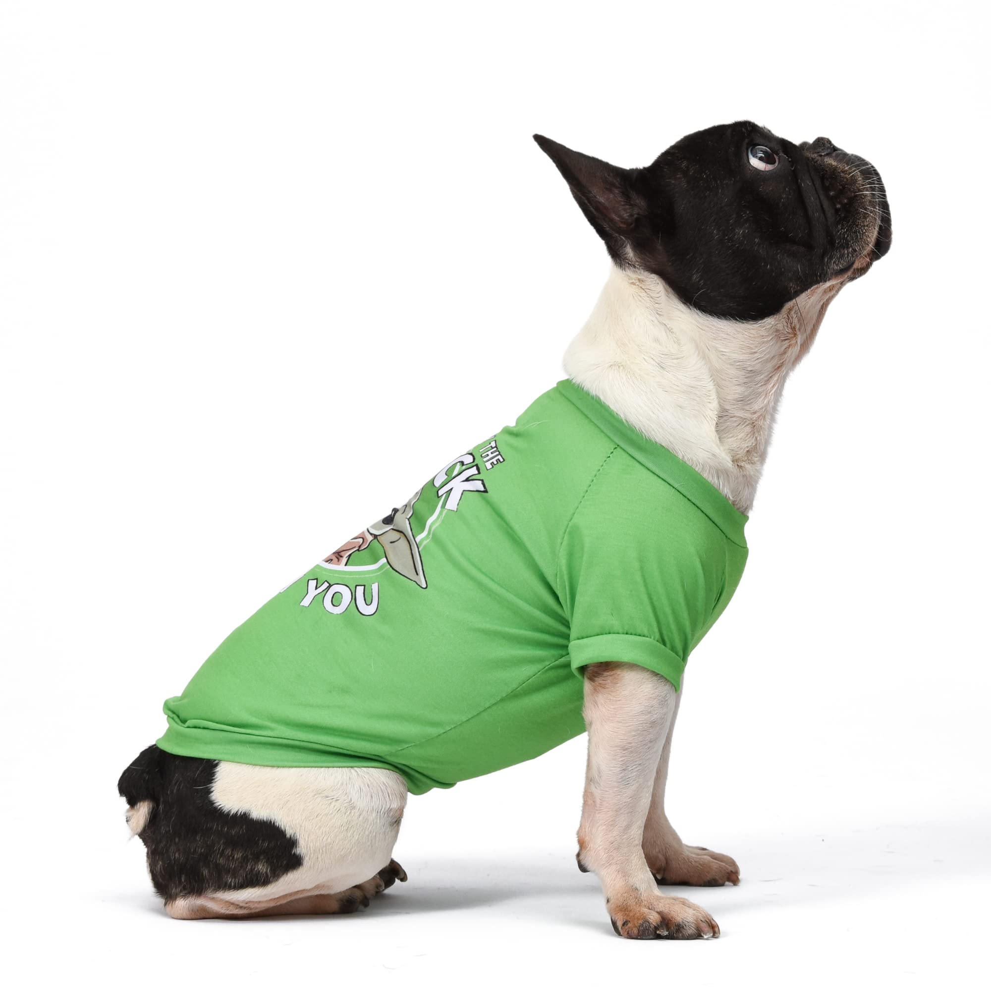Star Wars For Pets Grogu May The Luck Be With You Dog Tee For St. Patrick’S Day | Size Large | Star Wars Dog Clothing And Apparel, Cute Dog Clothes, Green (Ff20332)
