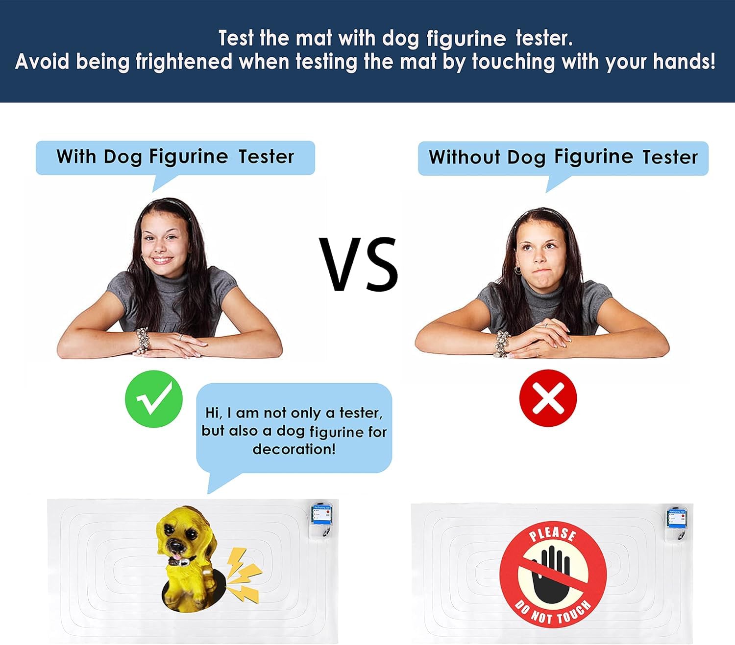 Scat Shock Mat For Dogs And Cats Indoor, Pet Shock Mats For Training Pets, Electric Repellent Mat Keeps Dogs And Cats Off Counte