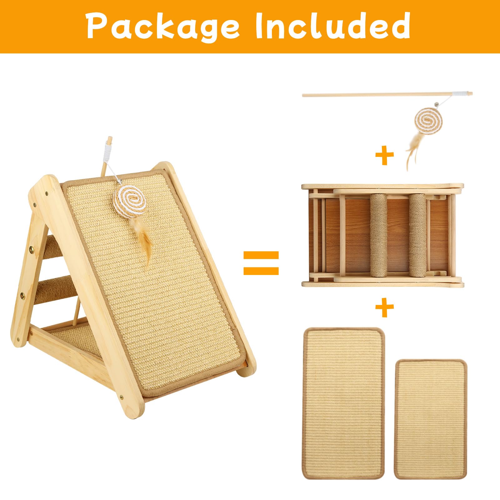 Blugun Cat Scratching Post Cat Scratching Board Cats Scratch Pad Kitten Scratcher Ramp Sisal Scratcher Posts For Indoor Cats Adu