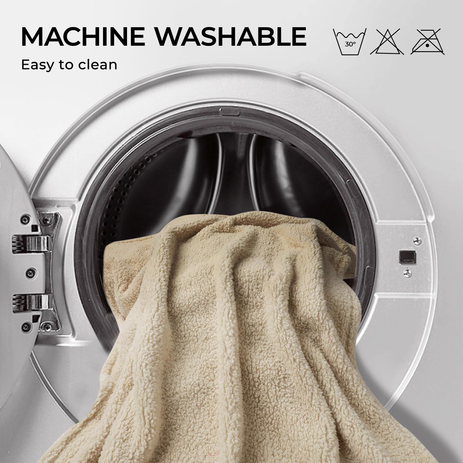 1 Pack 3 Calming Blankets Fluffy Premium Fleece Pet Blanket Soft Sherpa Throw For Dog Puppy Cat Beige Small (23' X16'')