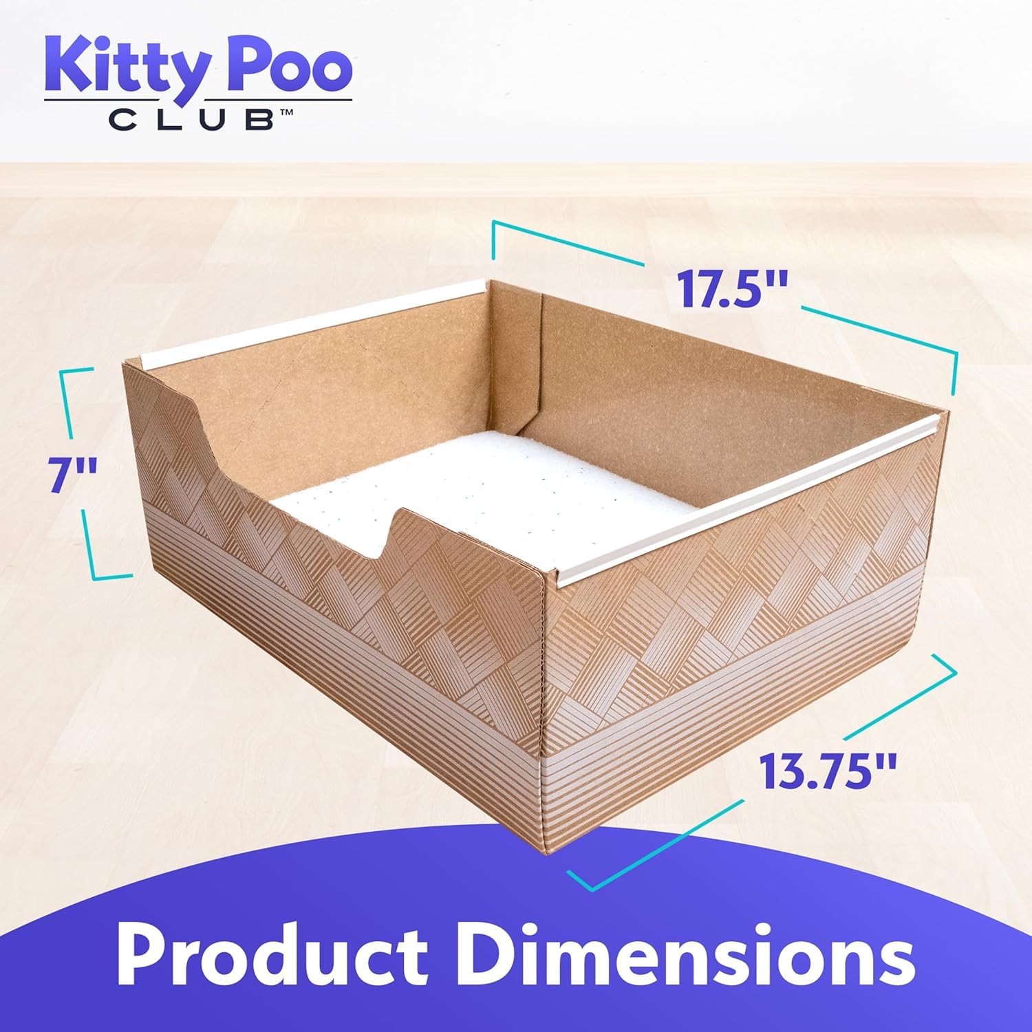 Leakproof Disposable 2-Pack Cat Litter Box With 2 Bags Of 6 Lbs Litters | Superior Odor Control & Recyclable Design | Perfect Fo