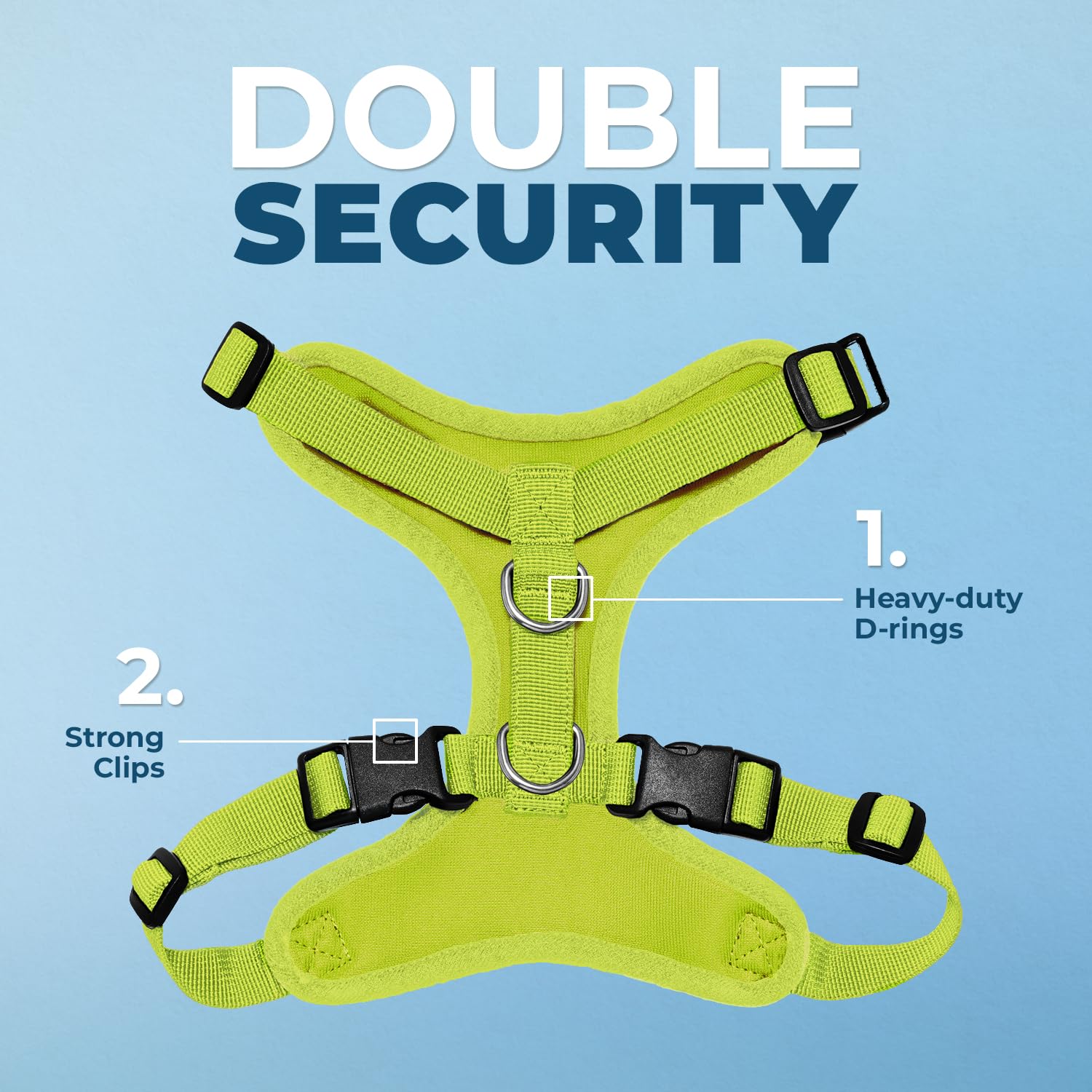 Voyager Step-in Pet Harness - All Weather Mesh, Adjustable Step in Harness for Cats and Dogs by Best Pet Supplies - Lime Green,