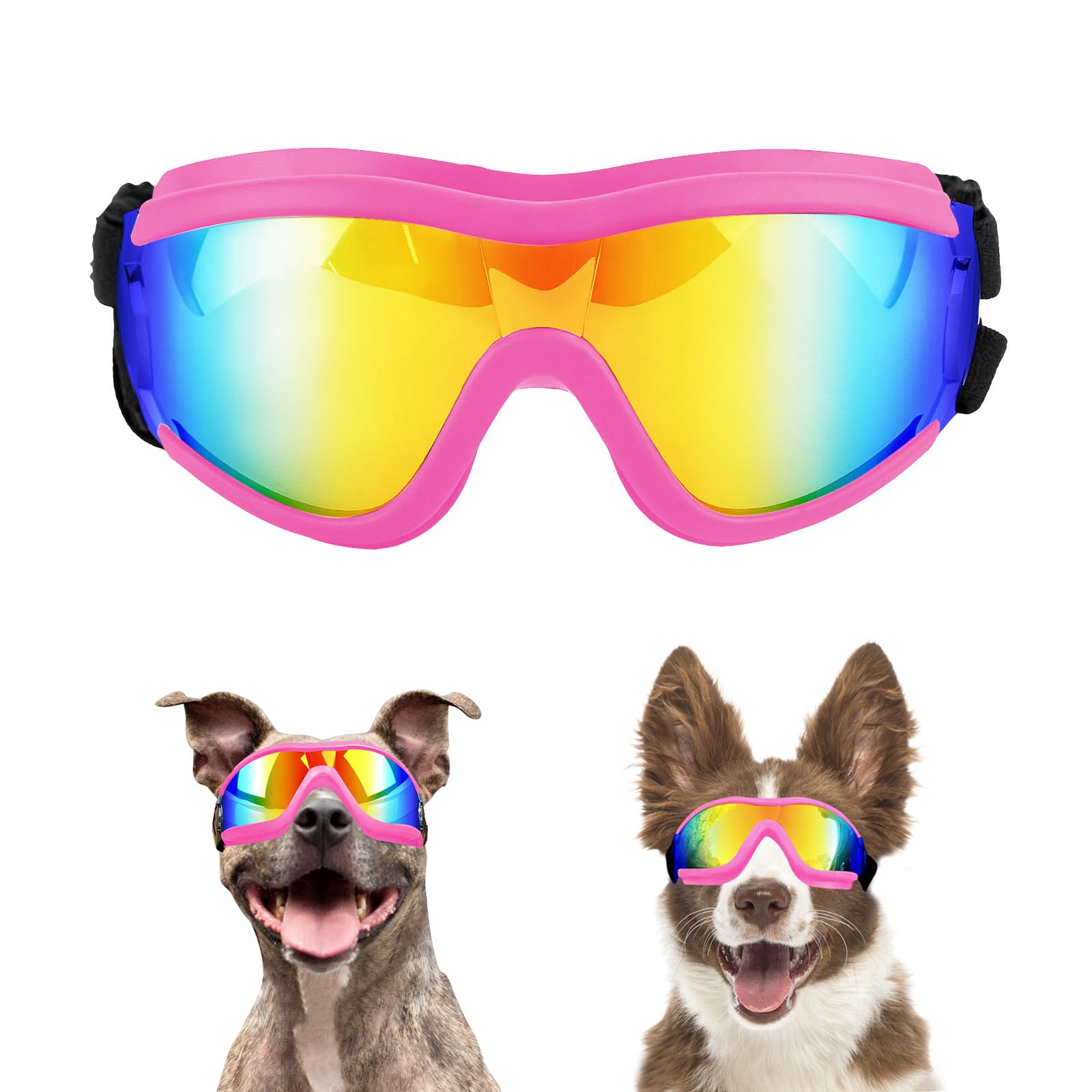 Namsan Dog Goggles Medium To Large Breed, Anti-Uv Sunglasses For Dogs Large Breeds, Windproof Driving Dog Eye Protection, Doggy 