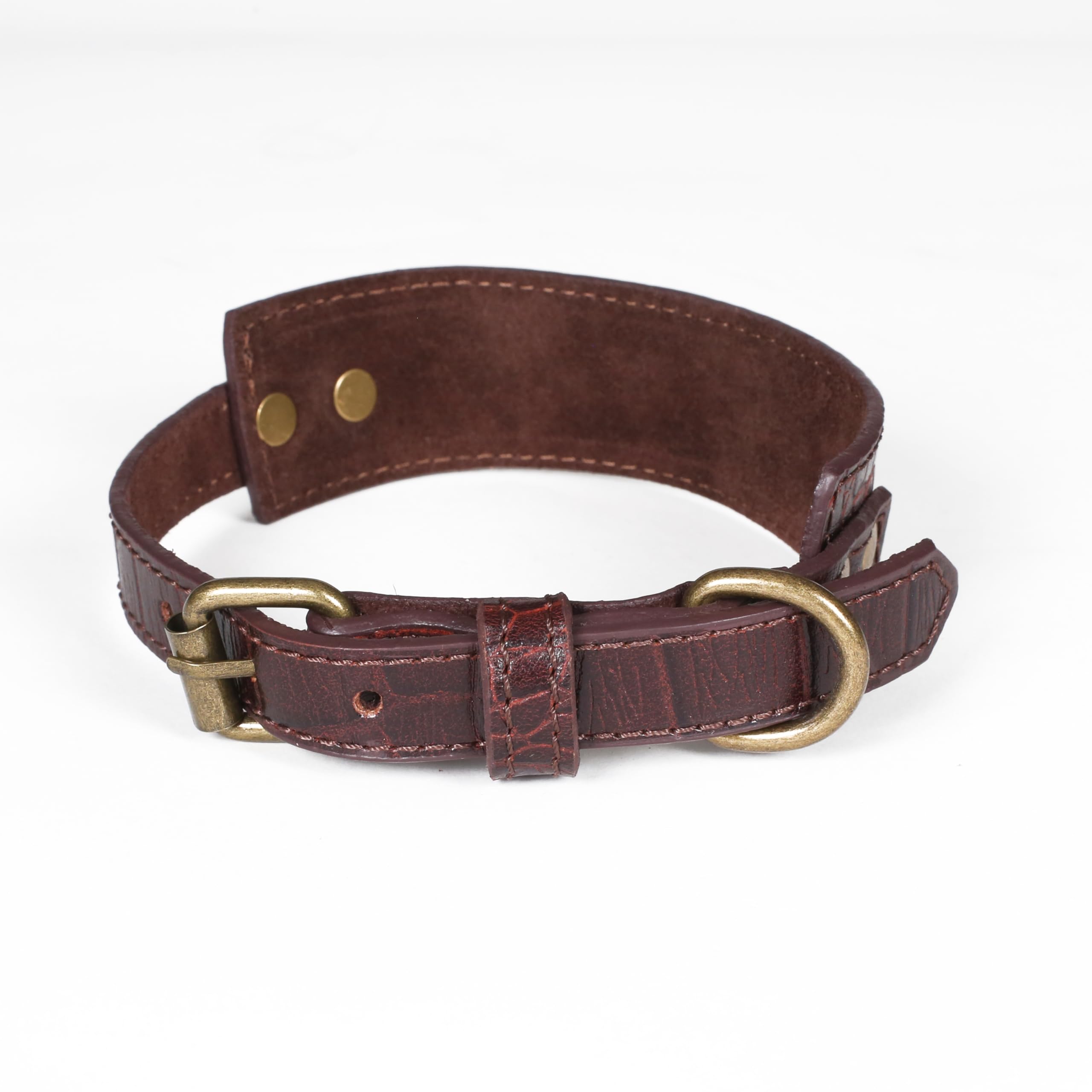 Genuine Leather Dog Collar And Leash Set With Metal Buckle - Soft, Comfortable, Durable Adjustable Collar And Leash Combo, Premi