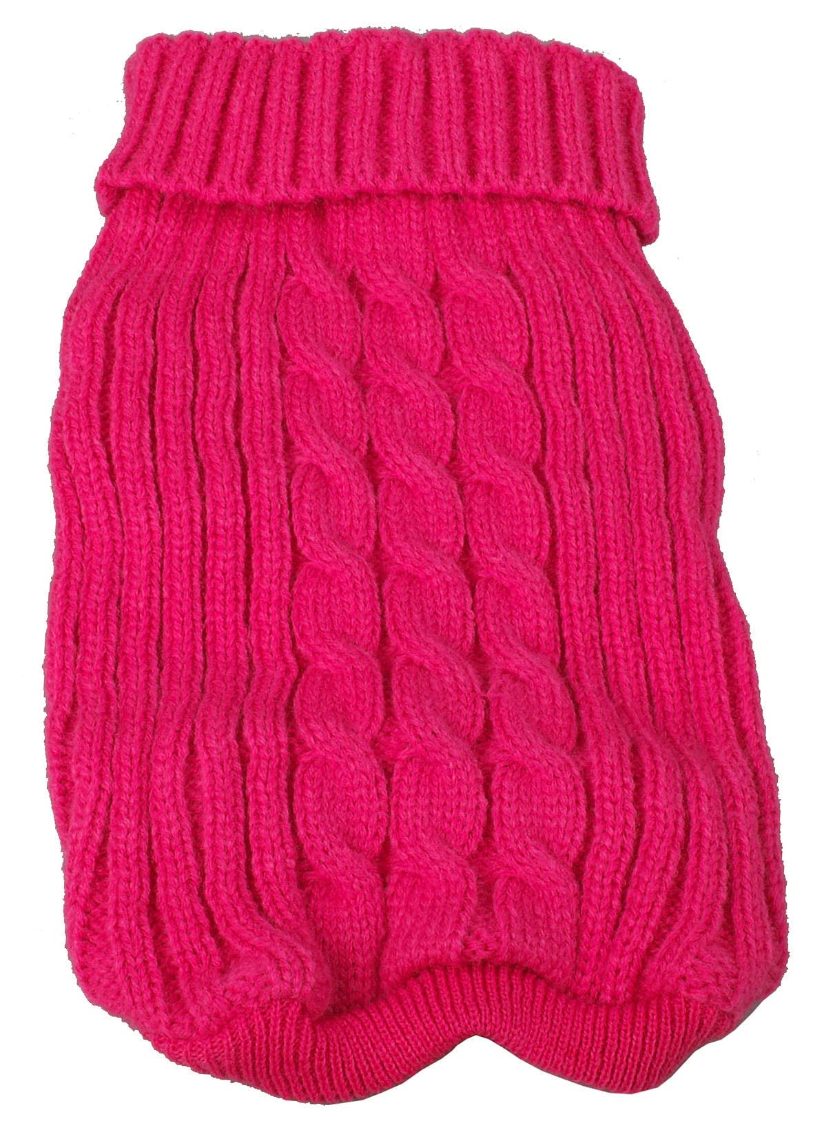 Pet Life  Traditional Weaved Pet Sweater - Designer Heavy Cable Knitted Dog Sweater with Turtle Neck - Winter Dog Clothes Design
