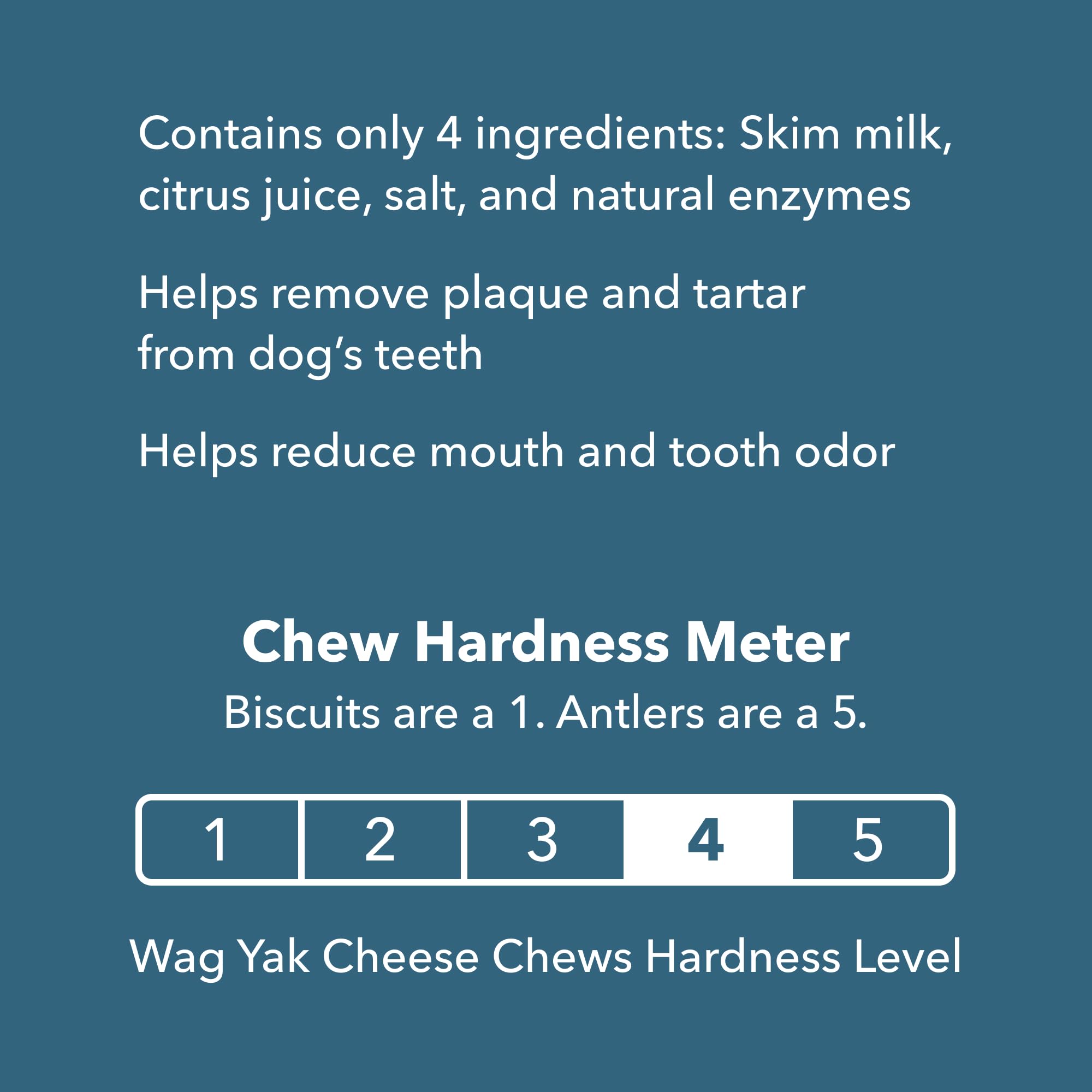 Amazon Brand - Wag Yak Cheese Himalayan Dog Chews, Dog Treats for Extra Large Dogs, All Natural, High Protein for Aggressive Che