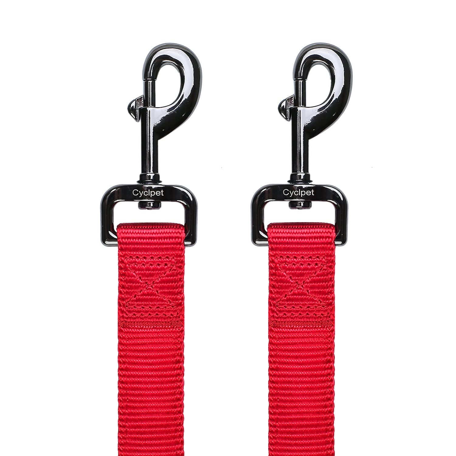 Cyclpet New 12 Inches Nylon Short Leash Dog And Comfort Padded Handle (12 Inches, Chili Pepper)