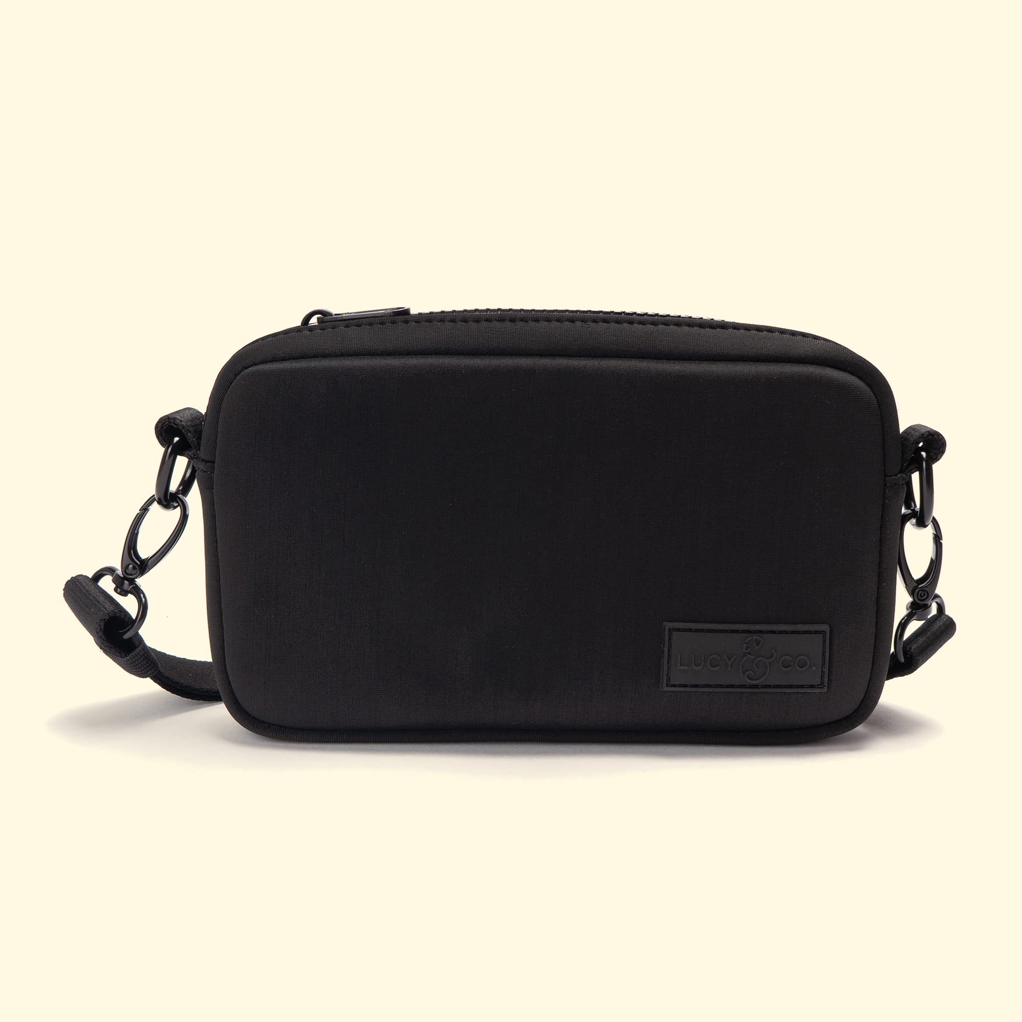 Lucy & Co. Crossbody Treat Bag, Pet Treat Pouch, Fanny Pack, Shoulder Bag, Wear 3 Ways, Hidden Poop Bag Dispenser, Zip Treat Poc