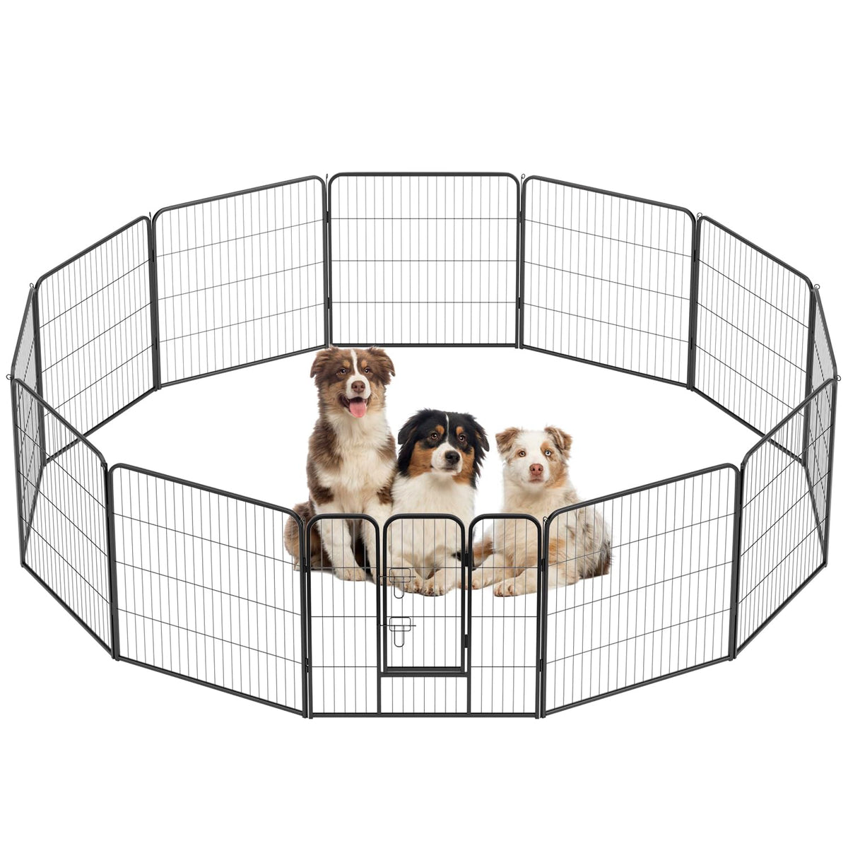 Bestpet Dog Playpen Indoor 32 Inch Height 12 Panels Dog Pen For Medium And Large Dogs, Exercise Pen Pet Dog Fence With Doors Pet
