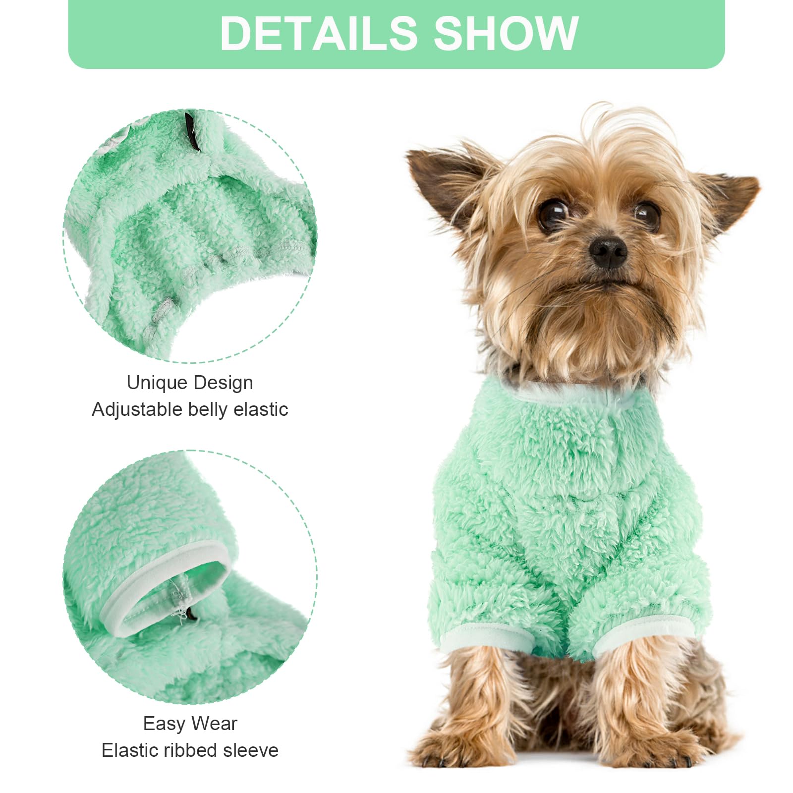 Dog Pajamas Small Size Dogs Girl Boy Fleece Puppy Clothes Jammies 4 Leg Dog Pjs For Chihuahua Yorkie Spring Winter Warm Onesie J