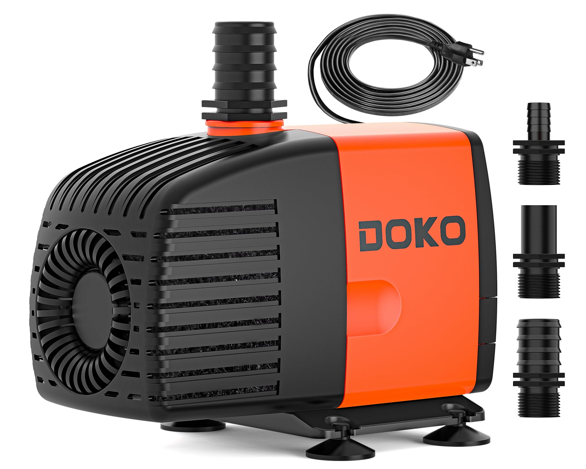 Doko Submersible Water Pump,1050GPH Aquarium Water Pump with Extended Mesh Cover and Sponge,Ultra Quiet Pond Pump with 6Ft Power