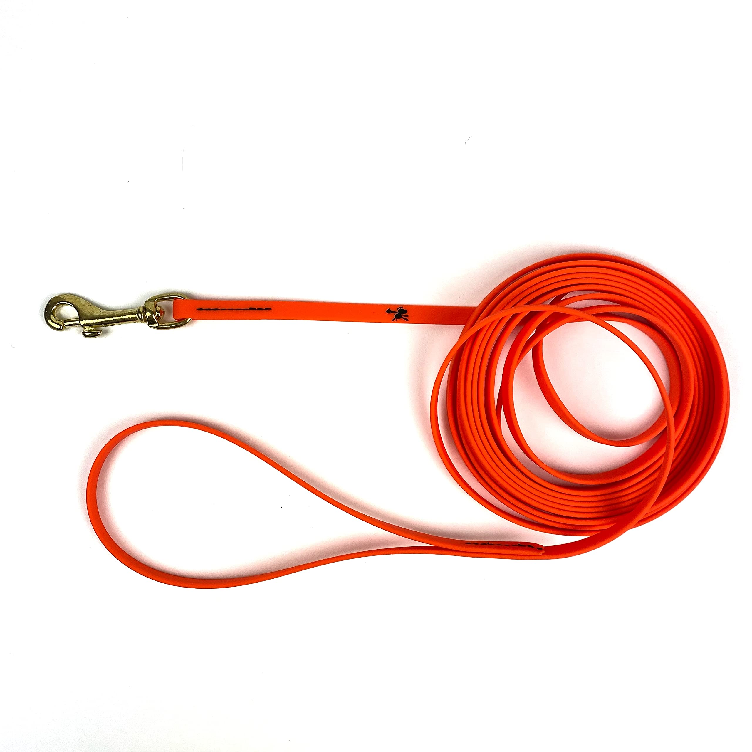 Jim Hodges Dog Training Gummy K9 Biothane Long Line Leash For Dogs, 10,15,20 And 32.5 Feet, Walking Tracking Training Service - Washable Waterproof Lead For Working K9 Groups, Dog And Puppy Owners