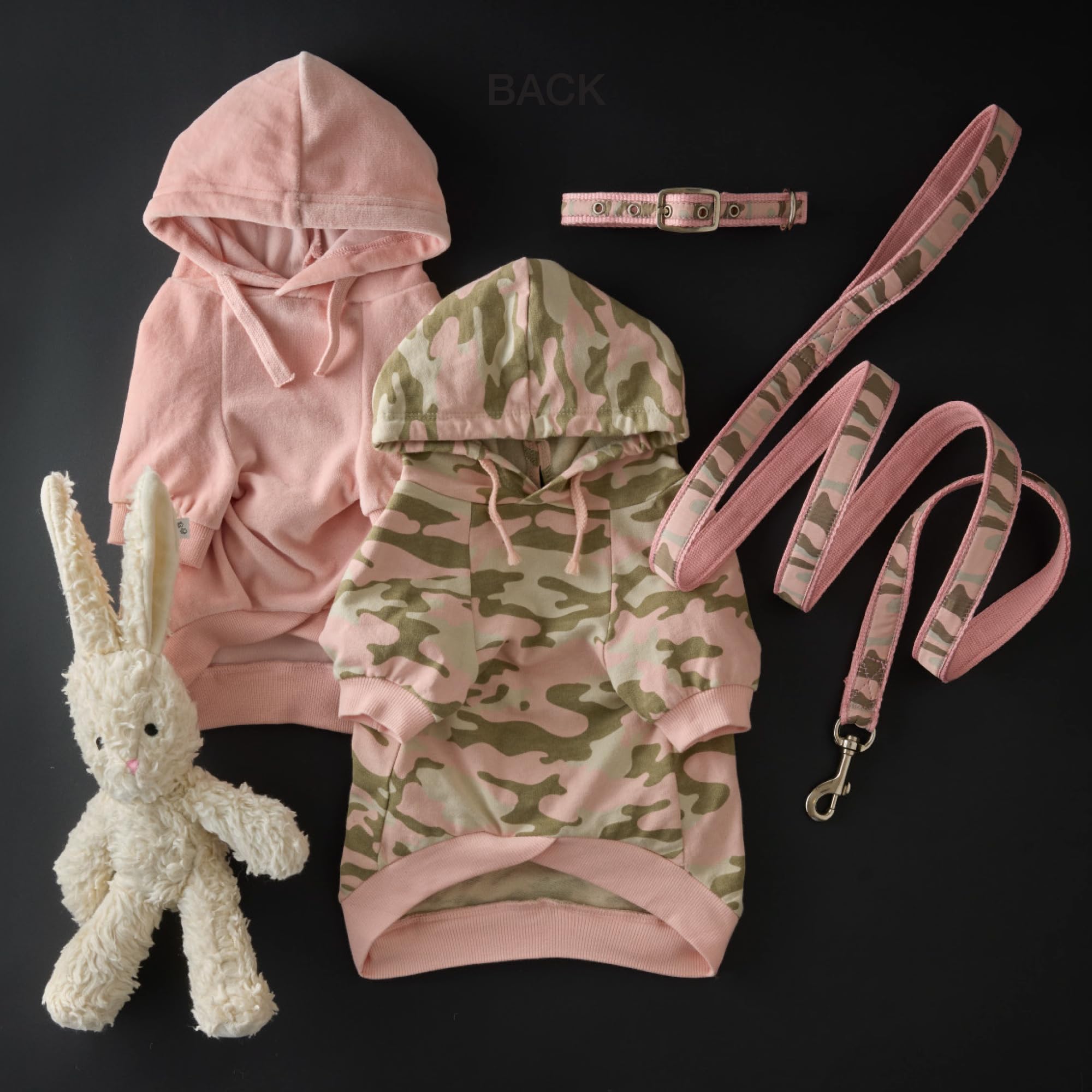 Pet Passion Adjustable Recycled Ribbon Dog Collar For All Pet Breeds, Camo-Pink, X-Large