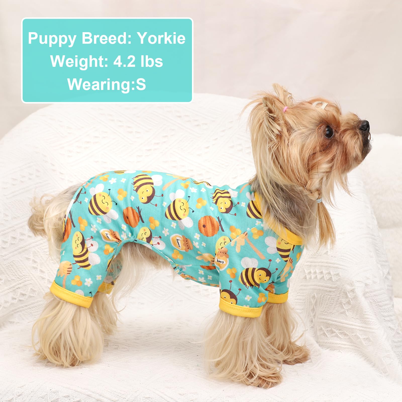Dog Pajamas Pjs Spring Summer Dog Clothes For Small Dogs Girl Boy, Soft Stretchy Tiny Chihuahua Yorkie Puppy Clothes Doggie Ones