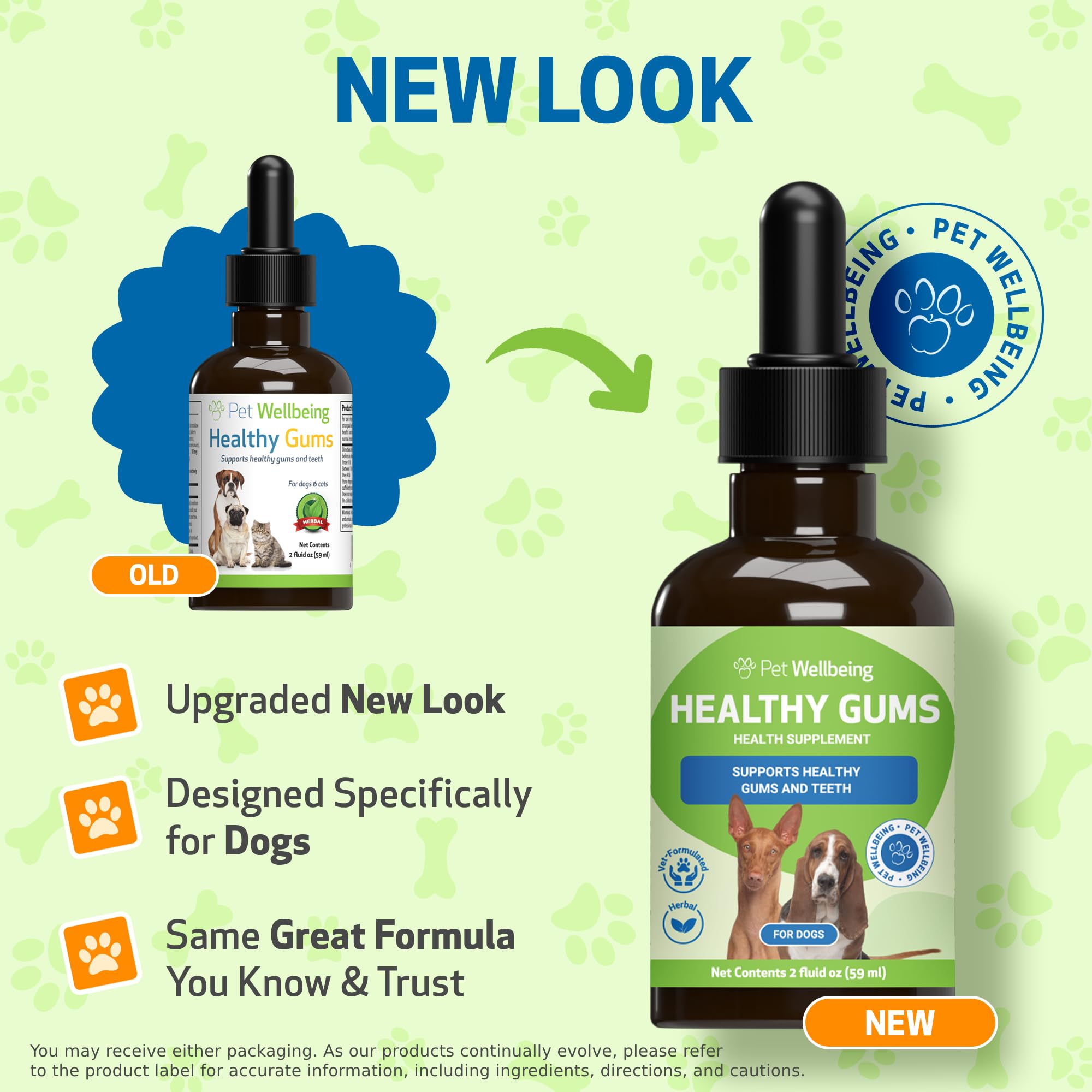 Pet Wellbeing - Healthy Gums for Dogs - Natural Supplement for Healthy Gums, Teeth and Breath Against Dog Gingivitis - 2oz (59ml