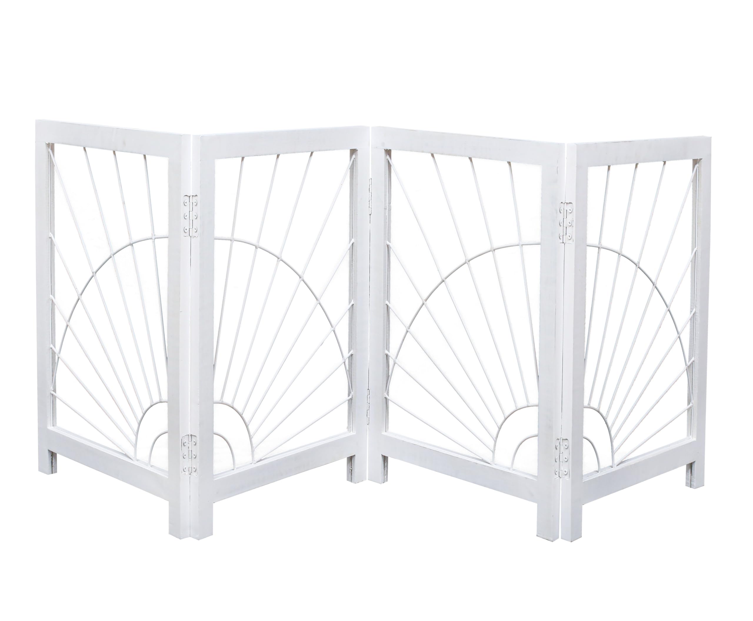 Freestanding Pet Gate For Dogs, Foldable Wooden Dog Gate For House, Indoor Dog Gate For Stair, Doorway, Sunshine Design Gates Fo