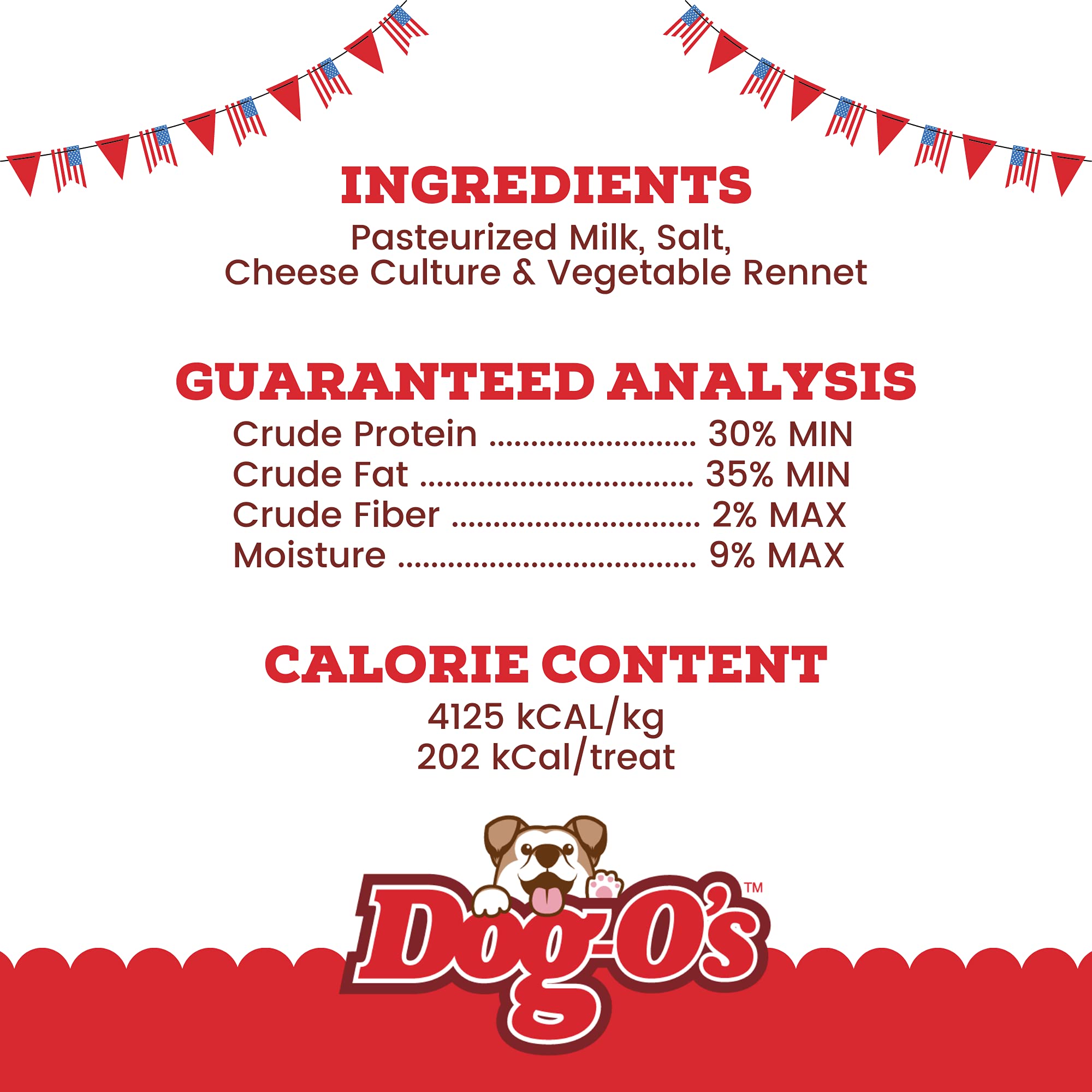 Marcoot Dog-Os Cheesy Chompers, All-Natural, Made in The USA, Grain Free, Real Cheese Treats for Medium & Large Dogs (Pack of 2
