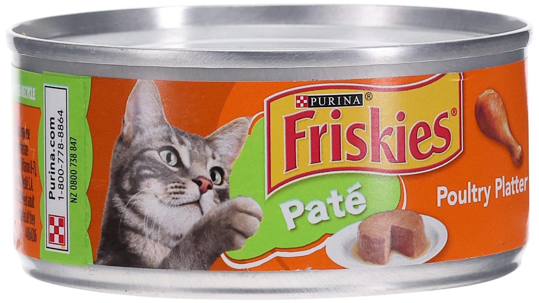 Friskies Wet Cat Food, Classic Pate Poultry Platter, 5.5 Oz Can