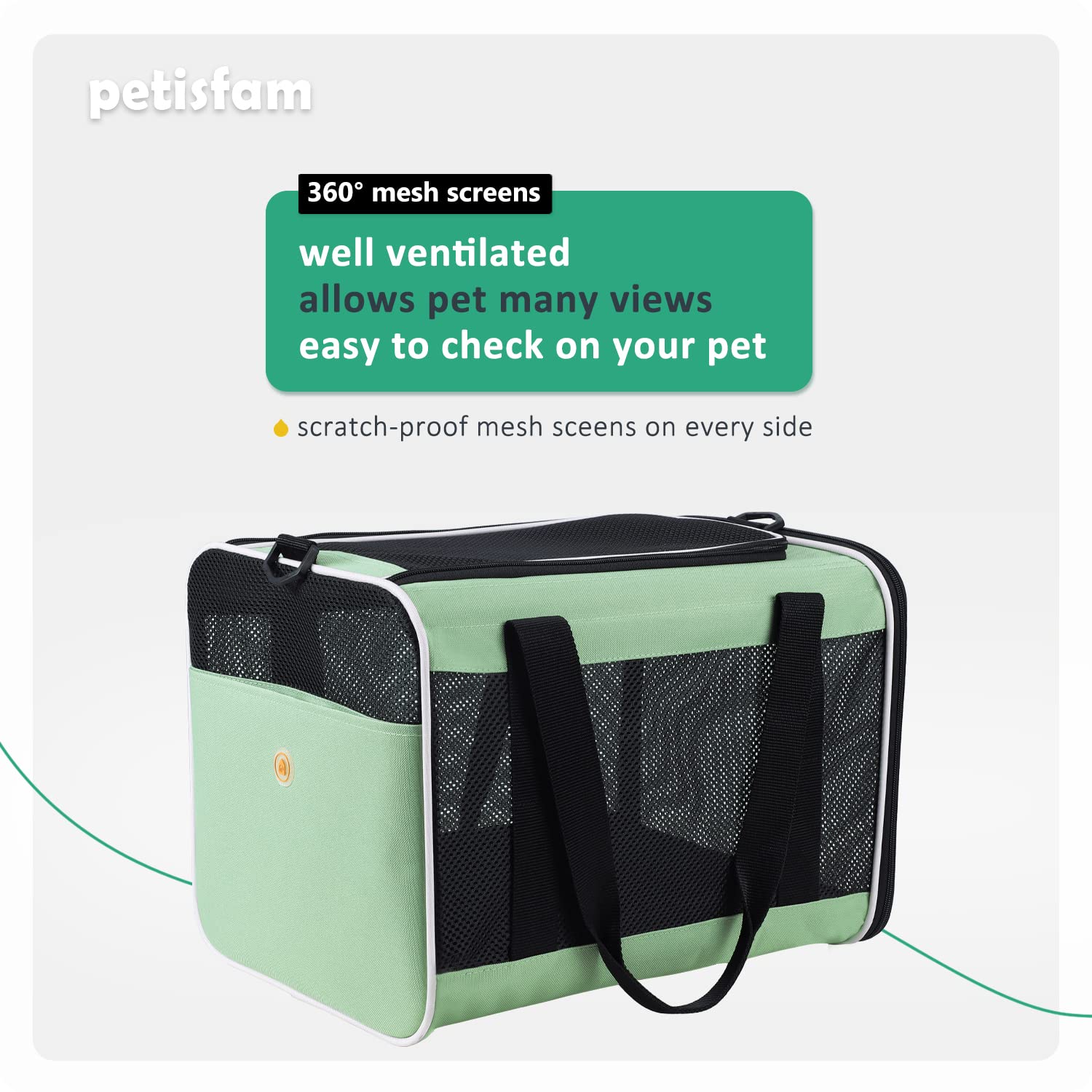 Top Load Pet Carrier For Large, Medium Cats, 2 Cats And Small Dogs With Comfy Bed. Easy To Get Cat In, Escape Proof, Easy Storage, Washable, Safe And Comfortable For Vet Visit And Car Ride