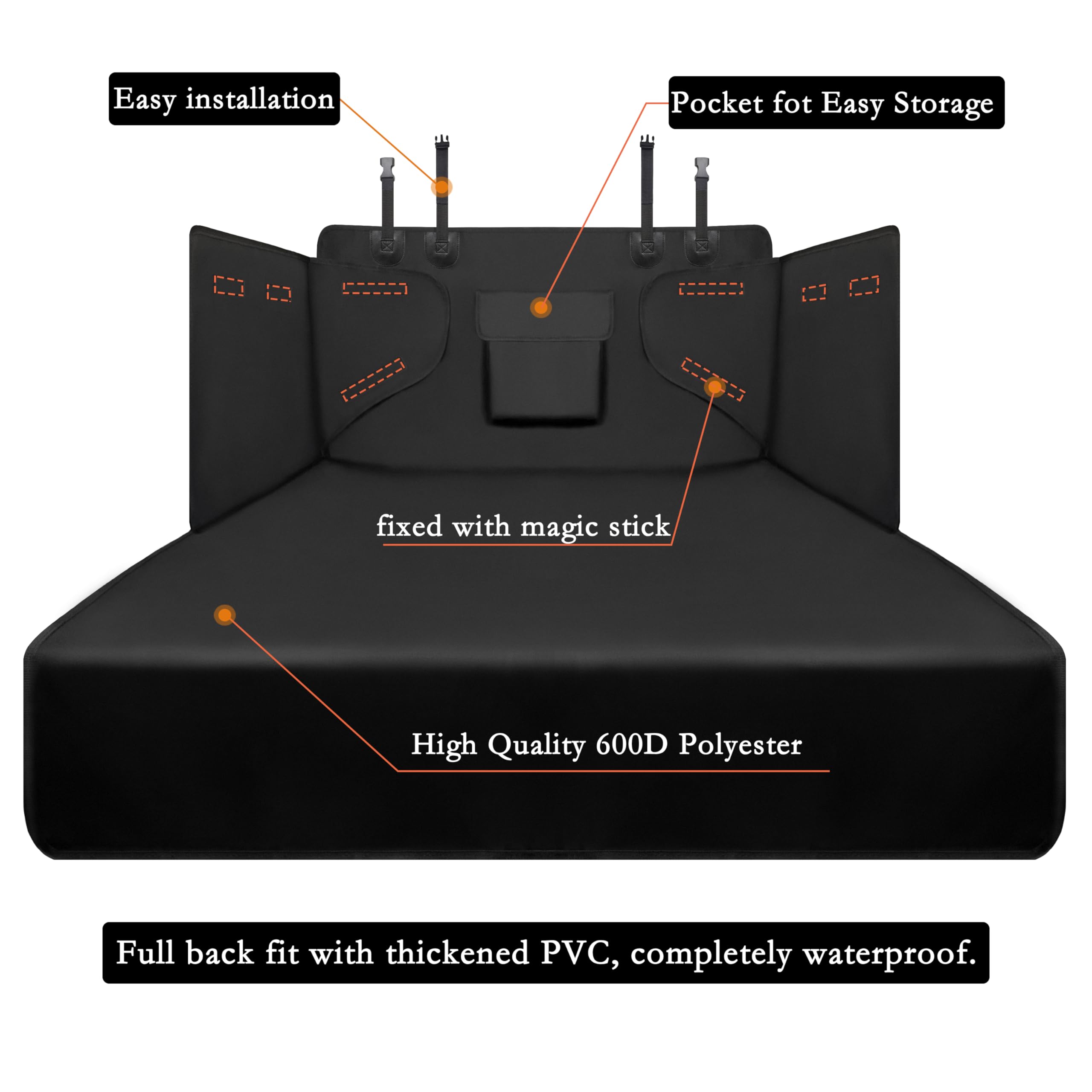 Alfheim Cargo Liner For Dog, Nonslip Waterproof Anti-Wrinkle Pet Boot Liner, Anti-Scratch Tear-Resistant Washable Trunk Cover Ma
