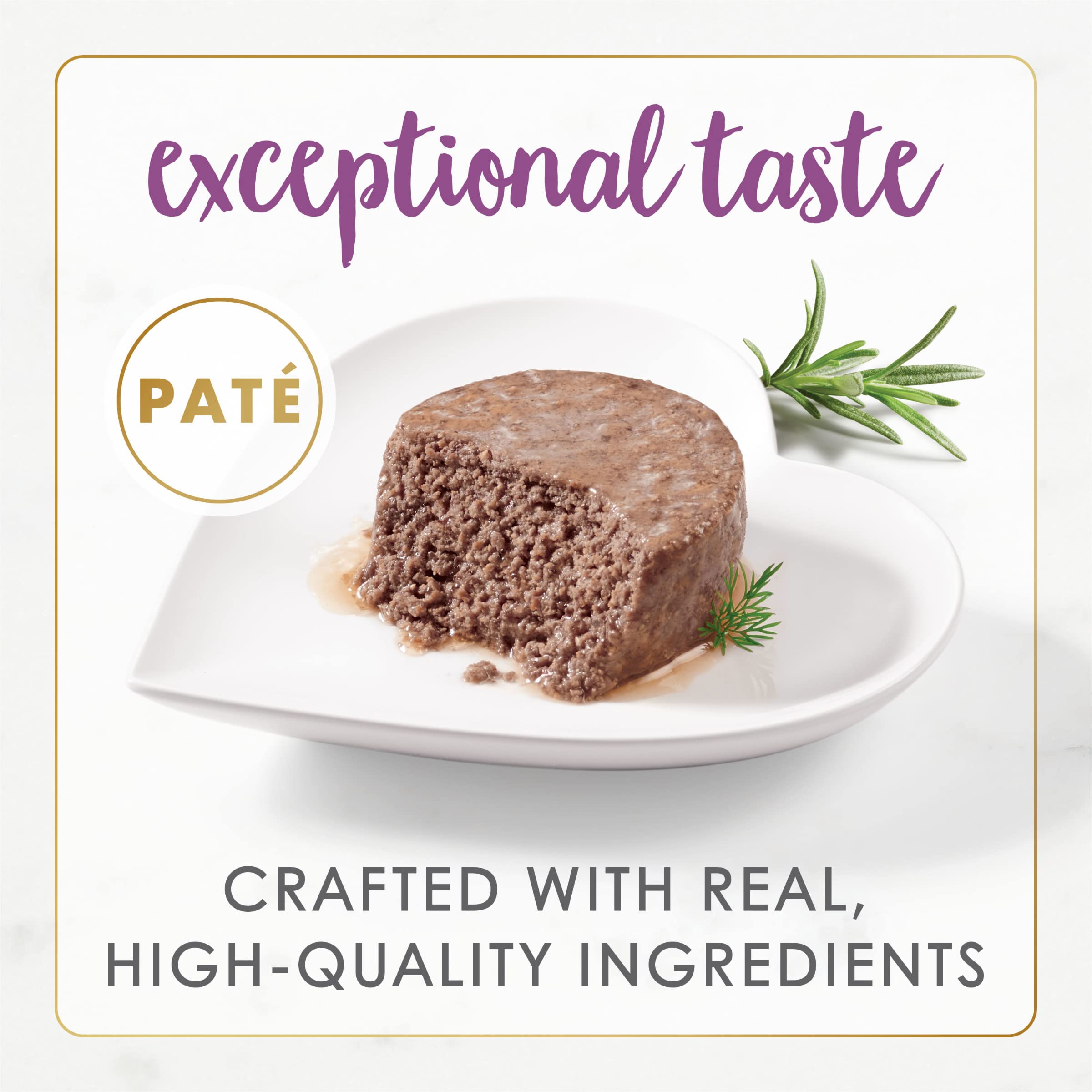 Purina Fancy Feast Pate Wet Cat Food Gourmet Naturals Beef Recipe With Added Vitamins, Minerals and Nutrients - (Pack of 12) 3 o