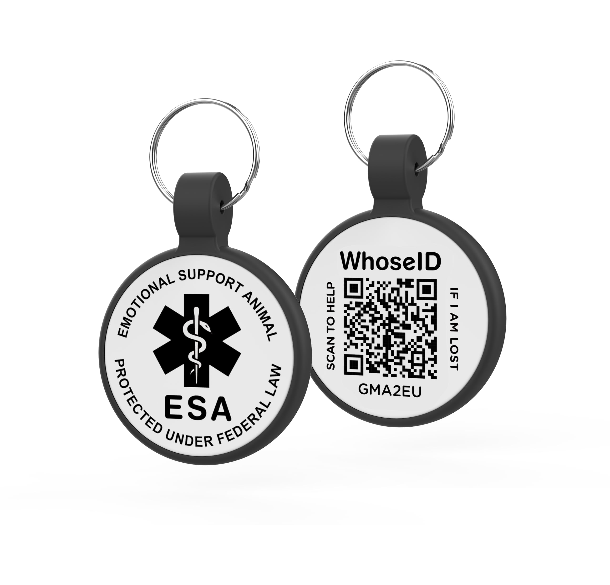 Esa Dog Tag, Qr Code Dog Tag, Modifiable Free Pet Online Profile, Scannable Qr Code, Scan Qr Send Instant Pet Location Alert Email, Silicone Lightweight Pet Id Tag For Dog And Cat (Blue, Regular)