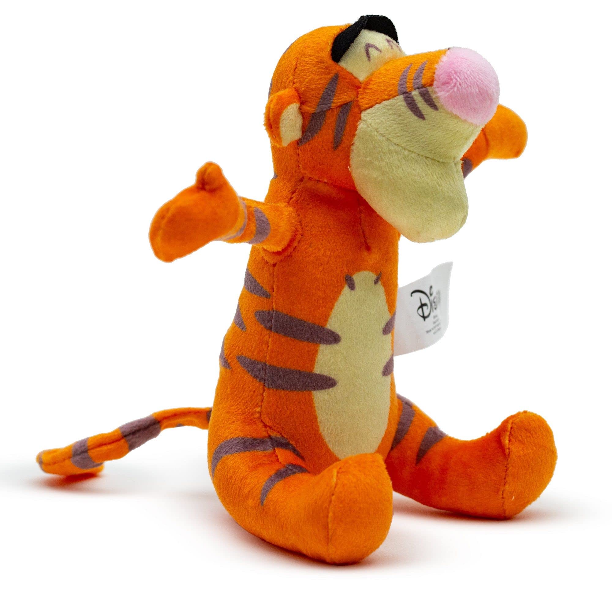 Buckle-Down Disney Dog Toy, Winnie The Pooh Tiggers Arms Up Sitting Pose Pet Toy, Plush