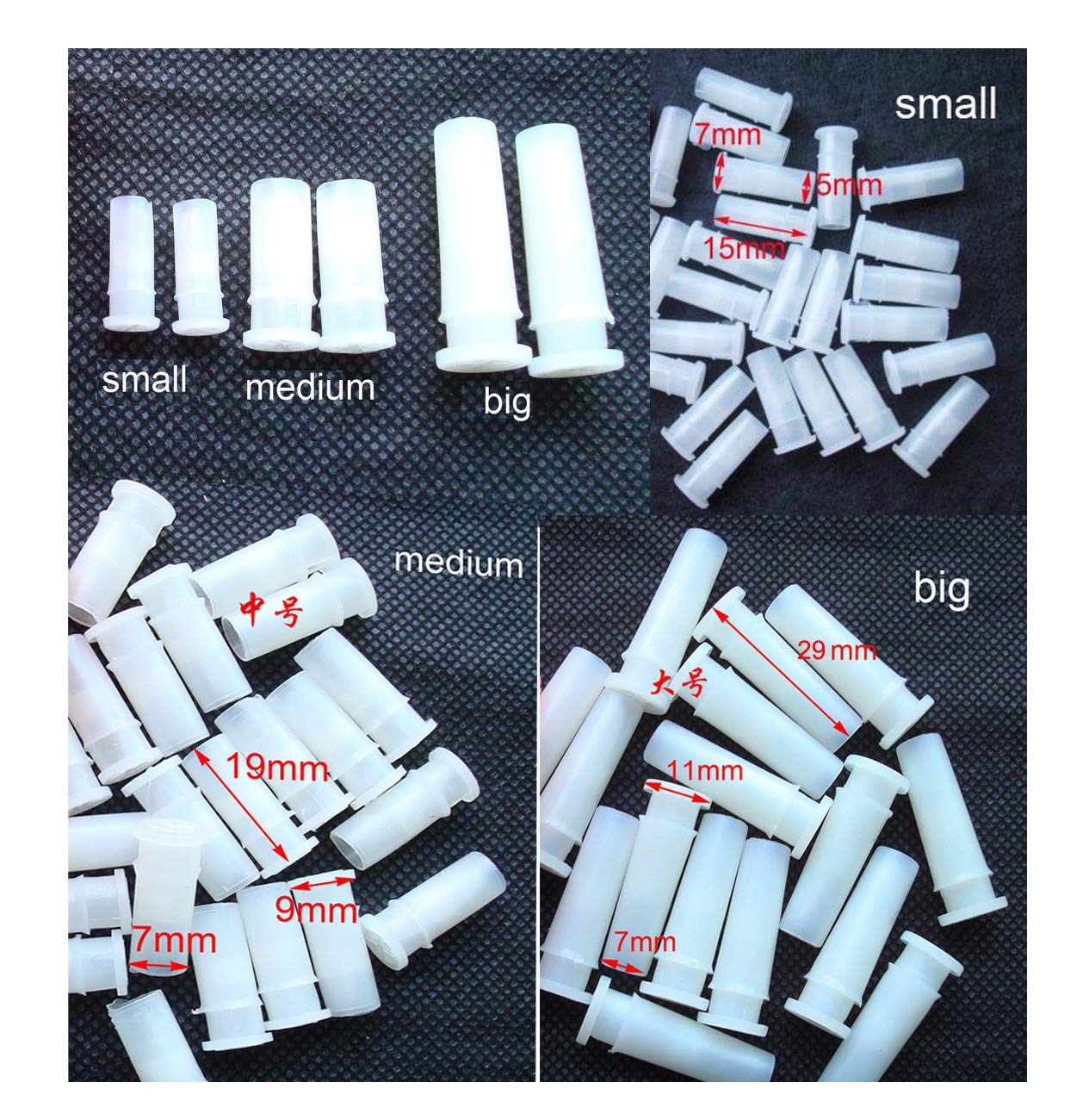 SICODA 60 pcs Squeakers for Pet Toy Balls Replacement,Pip Squeaky Shoes Squeakers,Reed Shoes Whistle,Toy Repair Noise Maker Inse