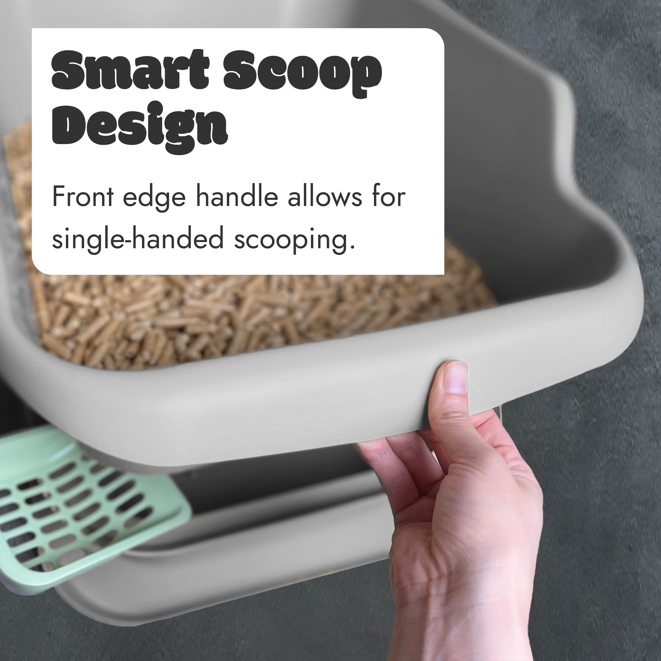 Mr. Catman Mr Catman Wood & Pine Pellet Cat Sifting Litter Box Kitty Litter System, Sifter Pan & Extra-Large 7-Day Waste Storage