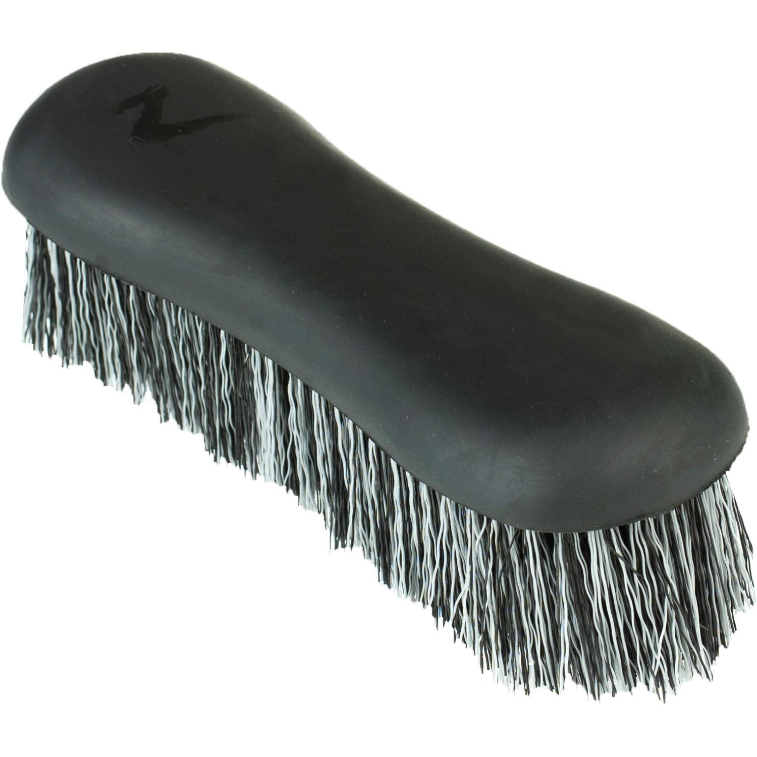 Horze Soft Grip Dandy Brush - Long Bristles - Black - One Size
