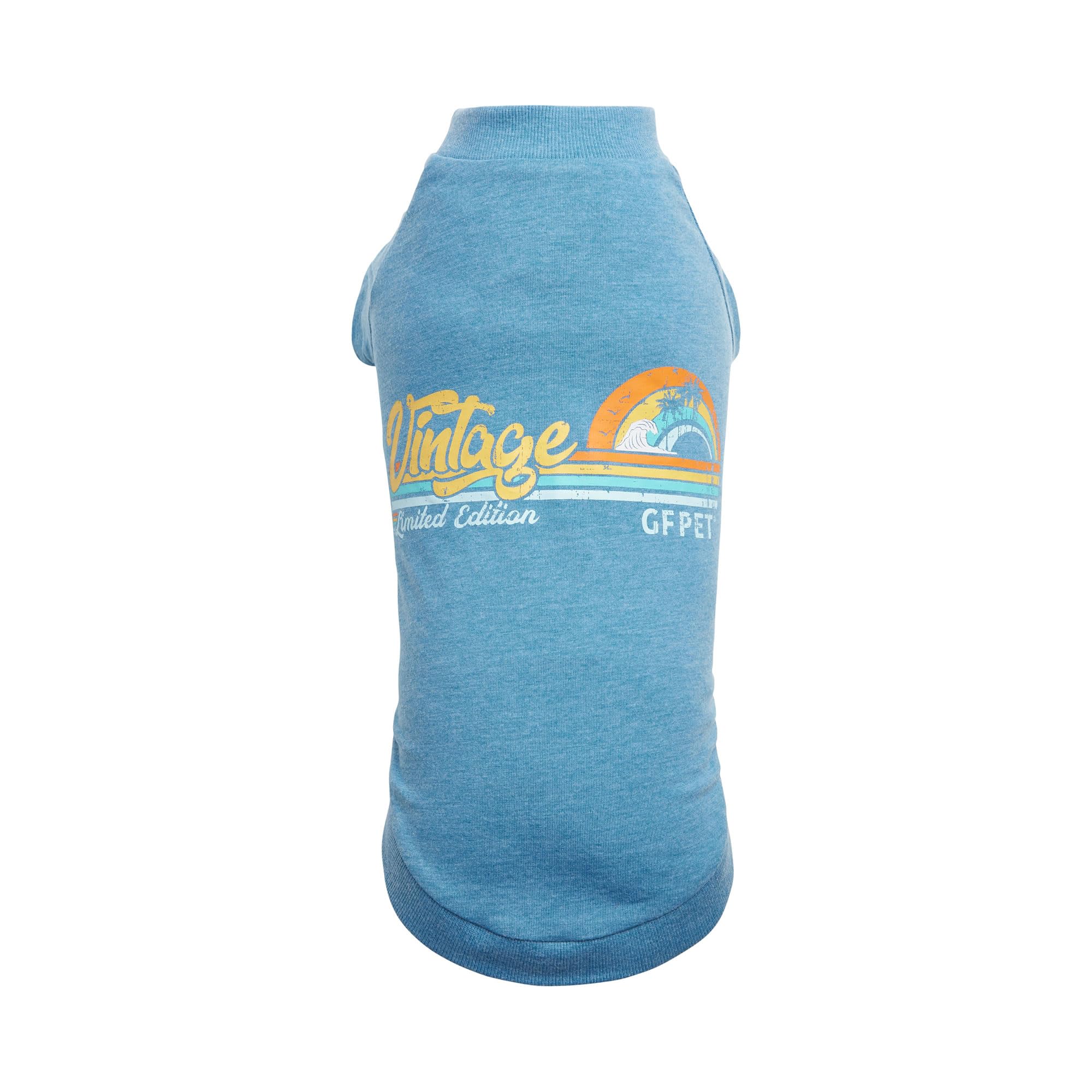 Gf Pet - Graphic Tee Dog T-Shirt (Heather Blue, Xx-Large)