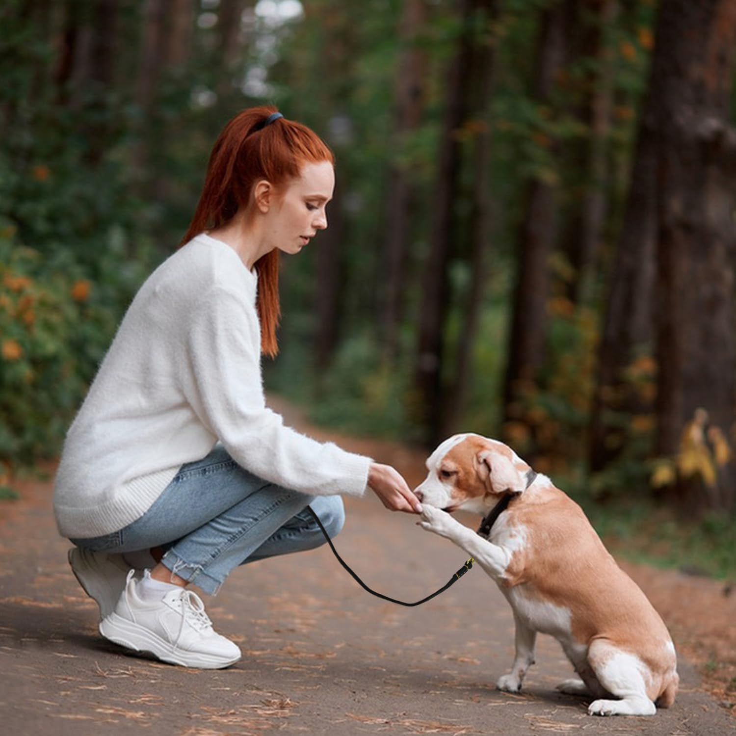 Leather Dog Leash 6Ft X 1/2 Inch, Heavy Duty Dog Training Leash, Strong Soft Handmade Genuine Leather Leashes For Medium Small D
