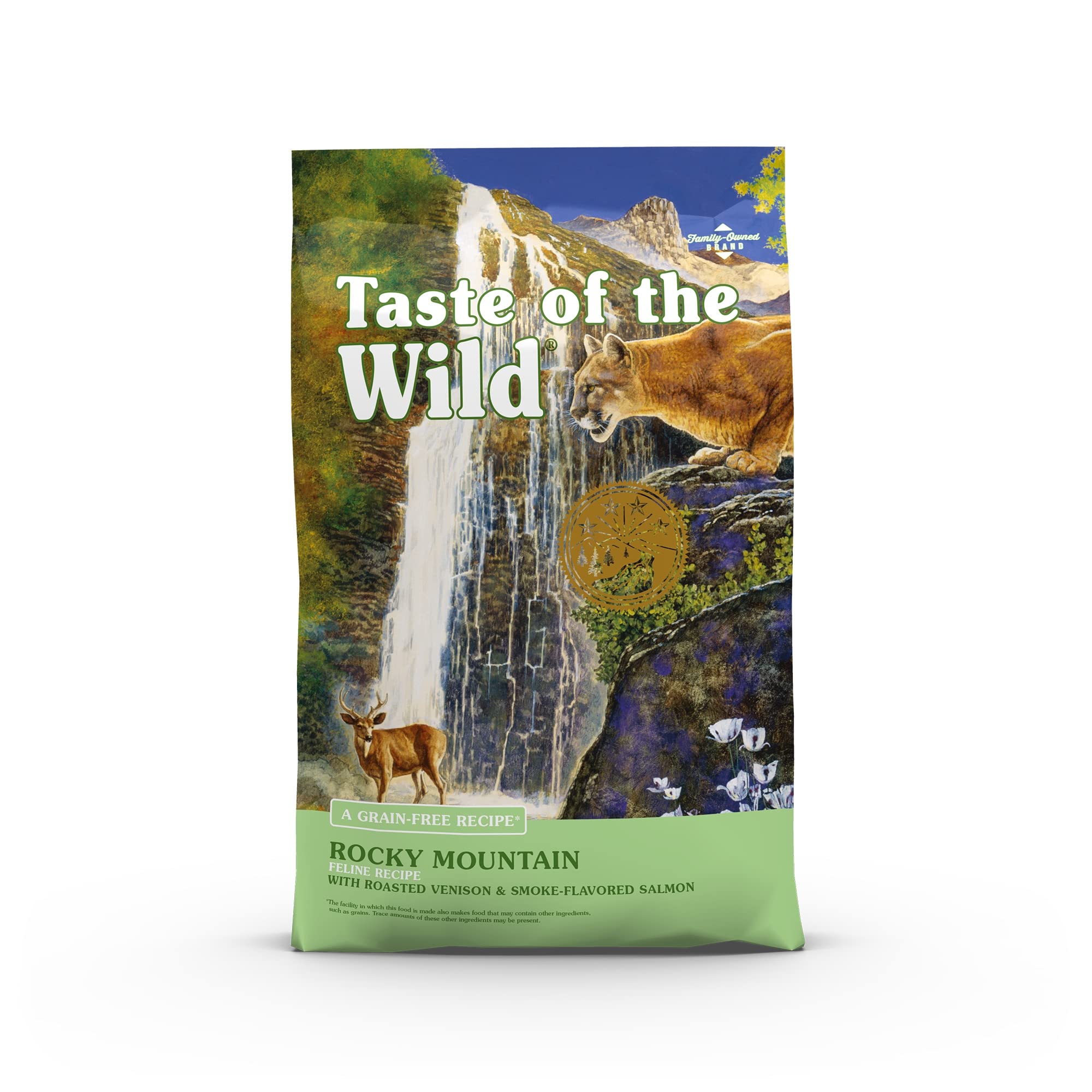 Taste Of The Wild Rocky Mountain Grain-Free Dry Cat Food With Roasted Venison & Smoke-Flavored Salmon 5lb (Pack of 1)