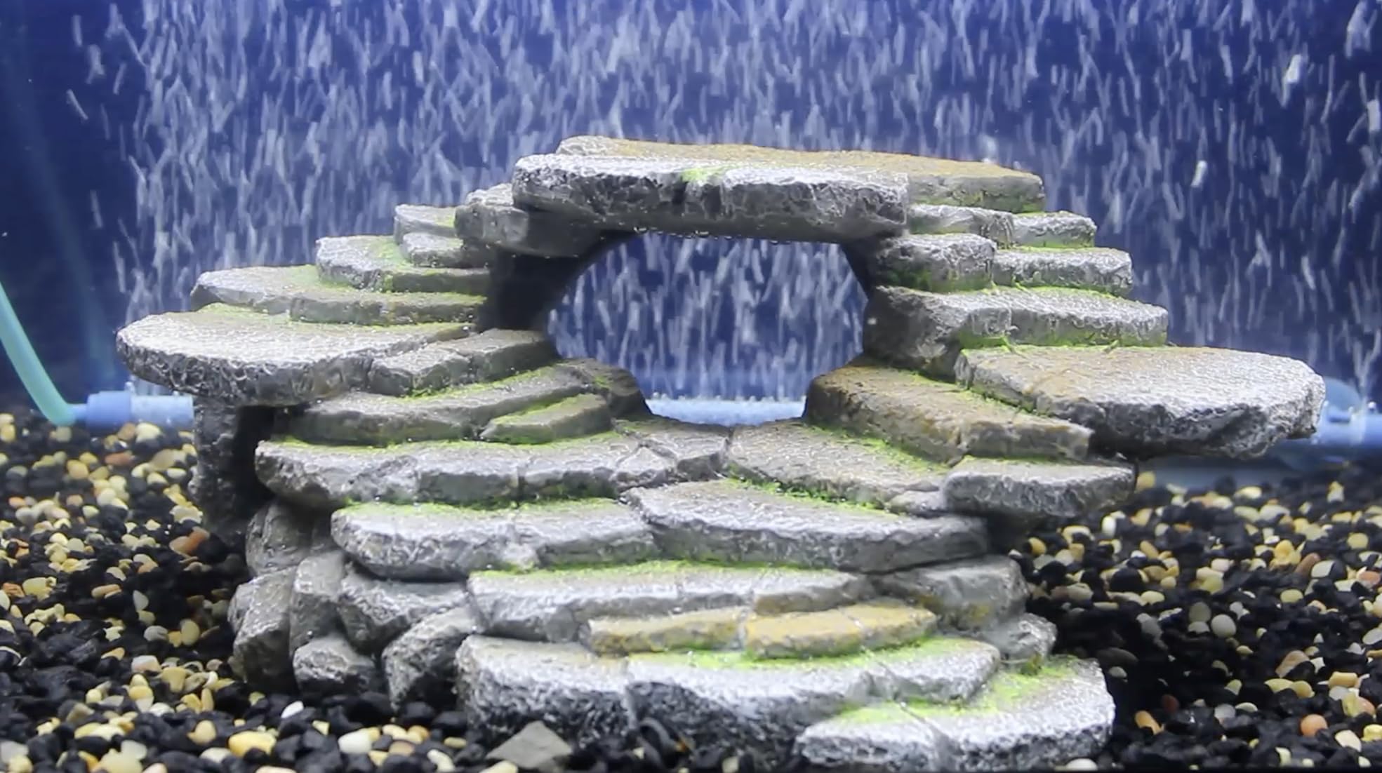 Penn-Plax Reptology Shale Scape Step Ledge & Cave Hideout – Basking Area - Decorative Resin For Aquariums & Terrariums – Great For Reptiles, Amphibians, And Fish – Medium