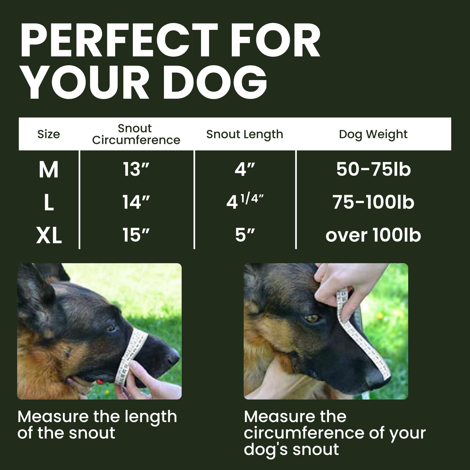 BRONZEDOG Wire Dog Muzzle German Shepherd for Medium Large Dogs Adjustable Durable Metal Basket for Biting Chewing Barking (XL)