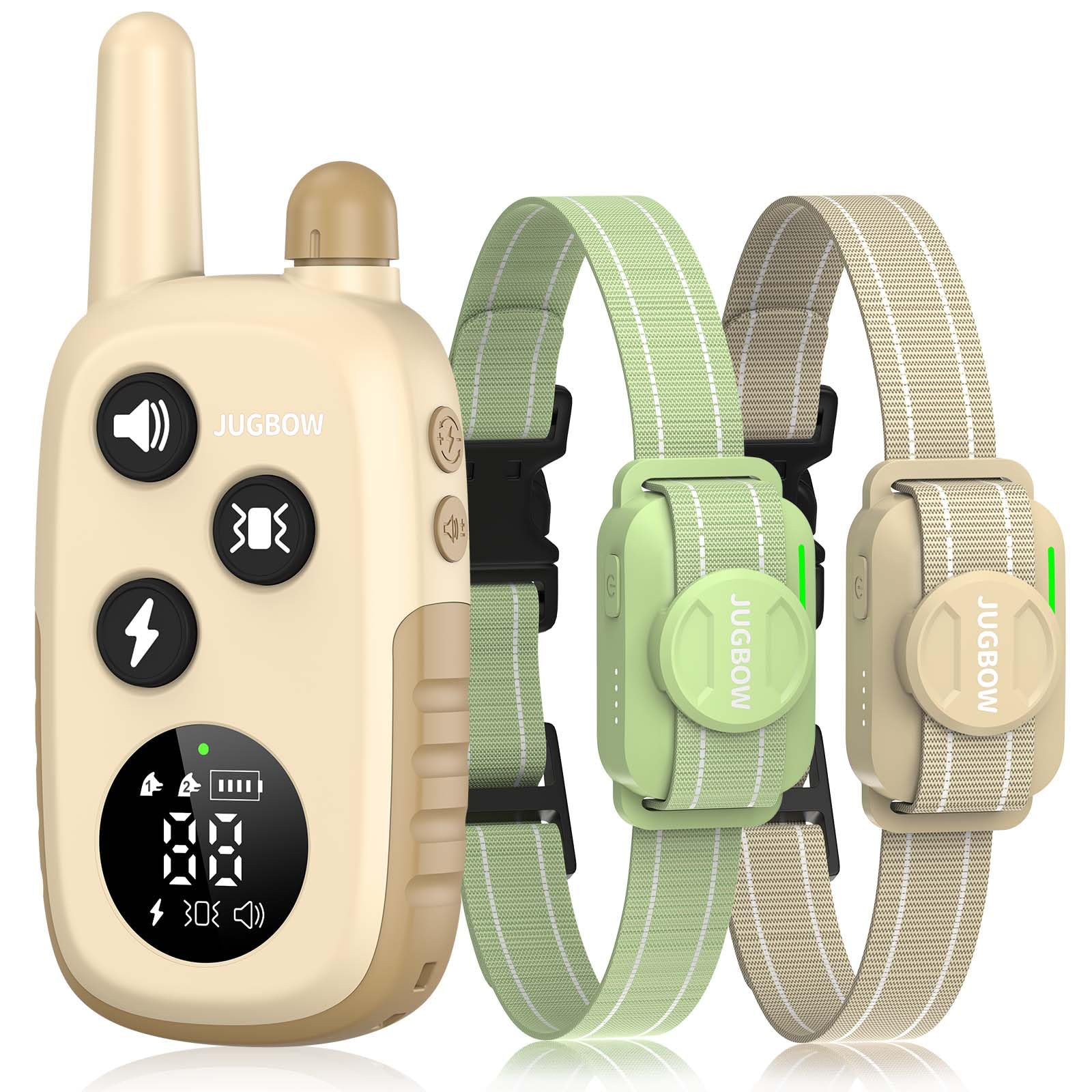 Jugbow Dog Shock Collar 2 Dogs (5-120Lbs) - 4200Ft Dog Training Collar With Remote For Large Medium Small Dogs, Rechargeable Wat