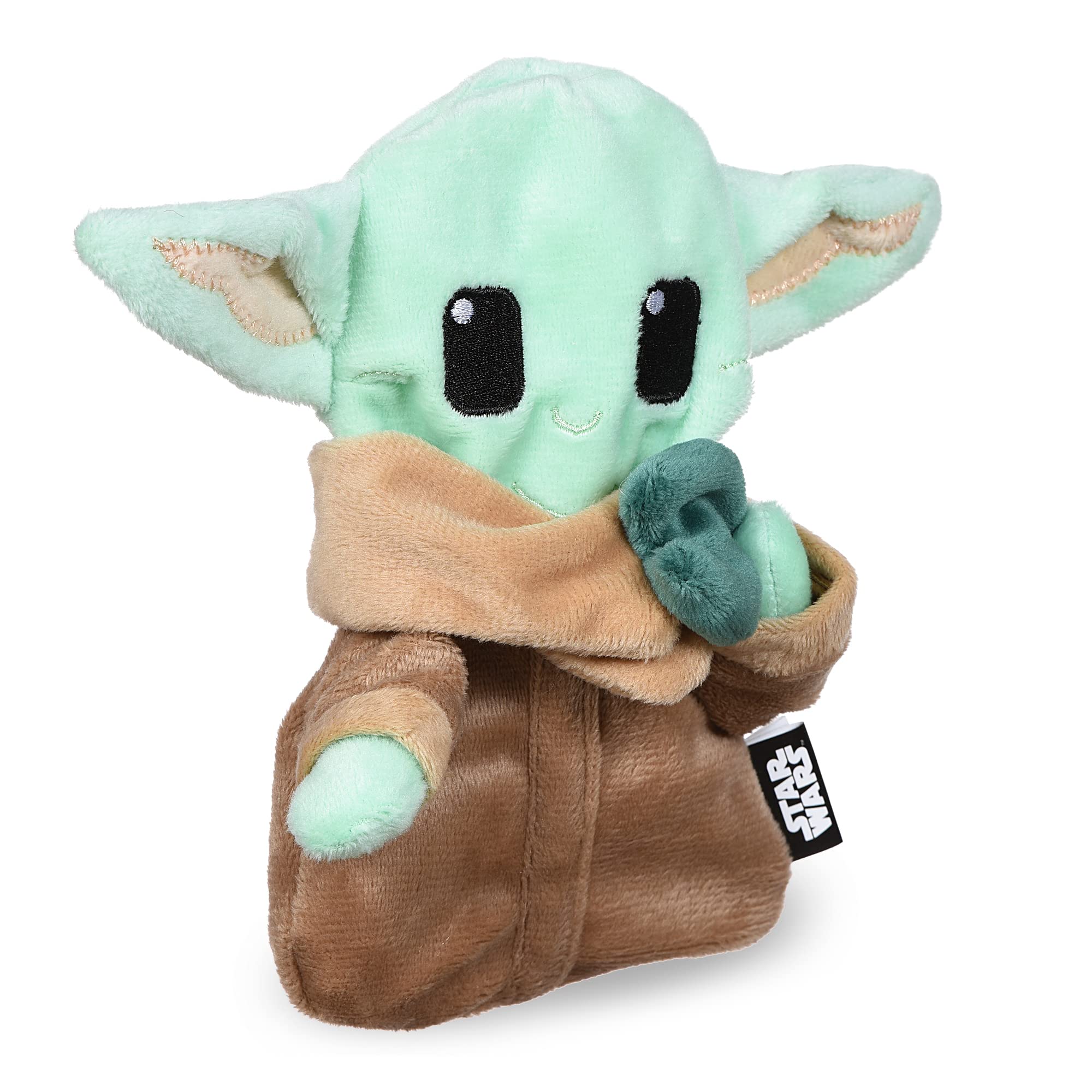 Star Wars For Pets The Mandalorian The Child With Cookie Flattie Figure Squeak Toy | Flattie Dog Toy With Crinkle And Squeak | S