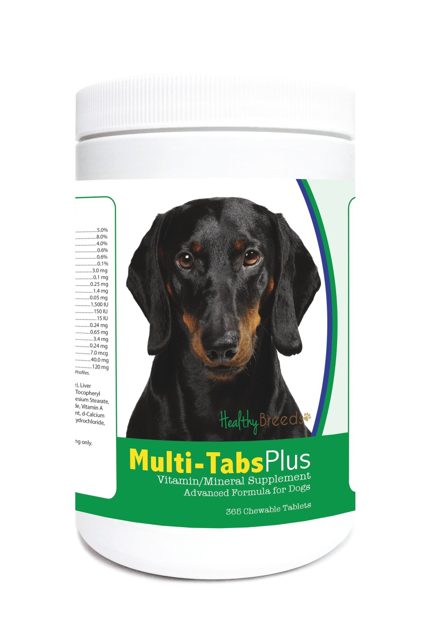 Healthy Breeds Dachshund Multi-Tabs Plus Chewable Tablets 365 Count