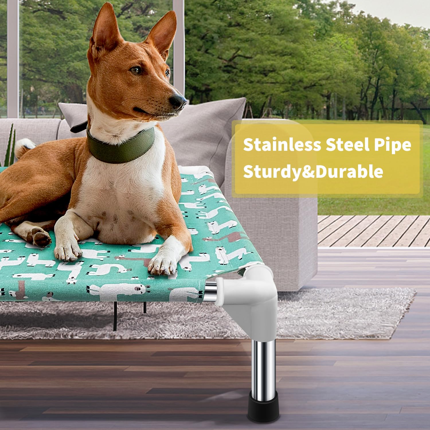 Elevated Dog Bed Pet Cot - Pet Bed For Medium Dogs | Elevated Pet Bed For Indoor And Outdoor Use For Medium Pets