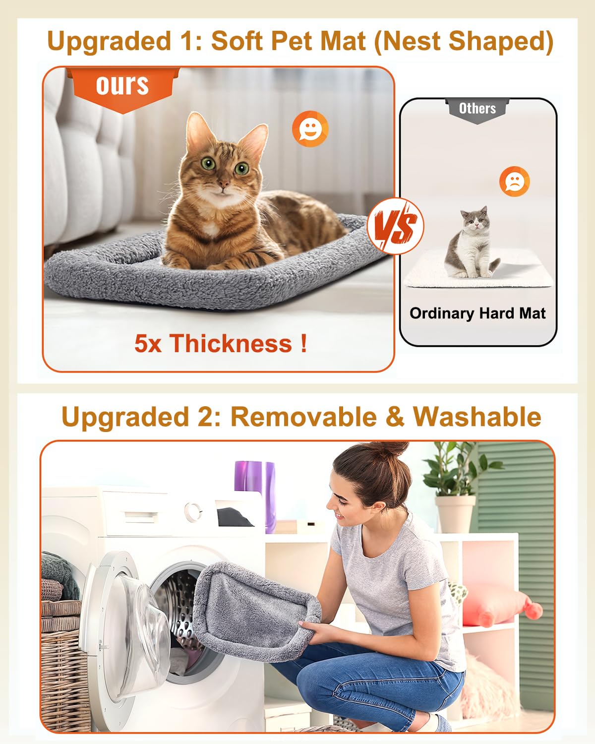 Morpilot Cat Carrier - Soft Sided Cat Carrier Large For Big Medium Cats And Puppy Up To 15Lbs, Pet Carrier With Safety Zippers, Foldable Bowl, Airline Approved Large Cat Carrier - Dark Gray