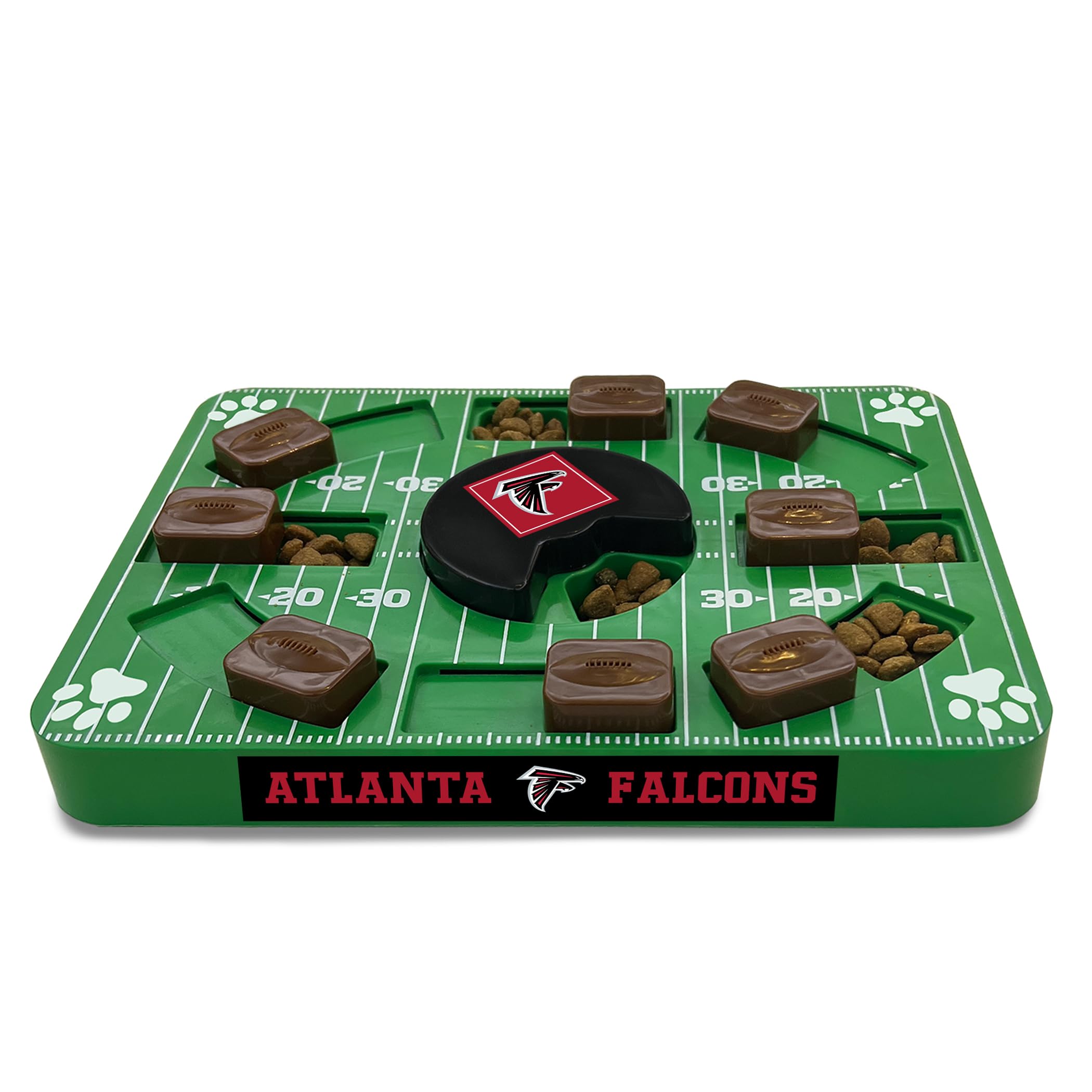 Pets First Nfl Atlanta Falcons Puzzle Toy, Puzzle Treat Dog Toy, Interactive Dog Treat Toy, Dog Puzzle