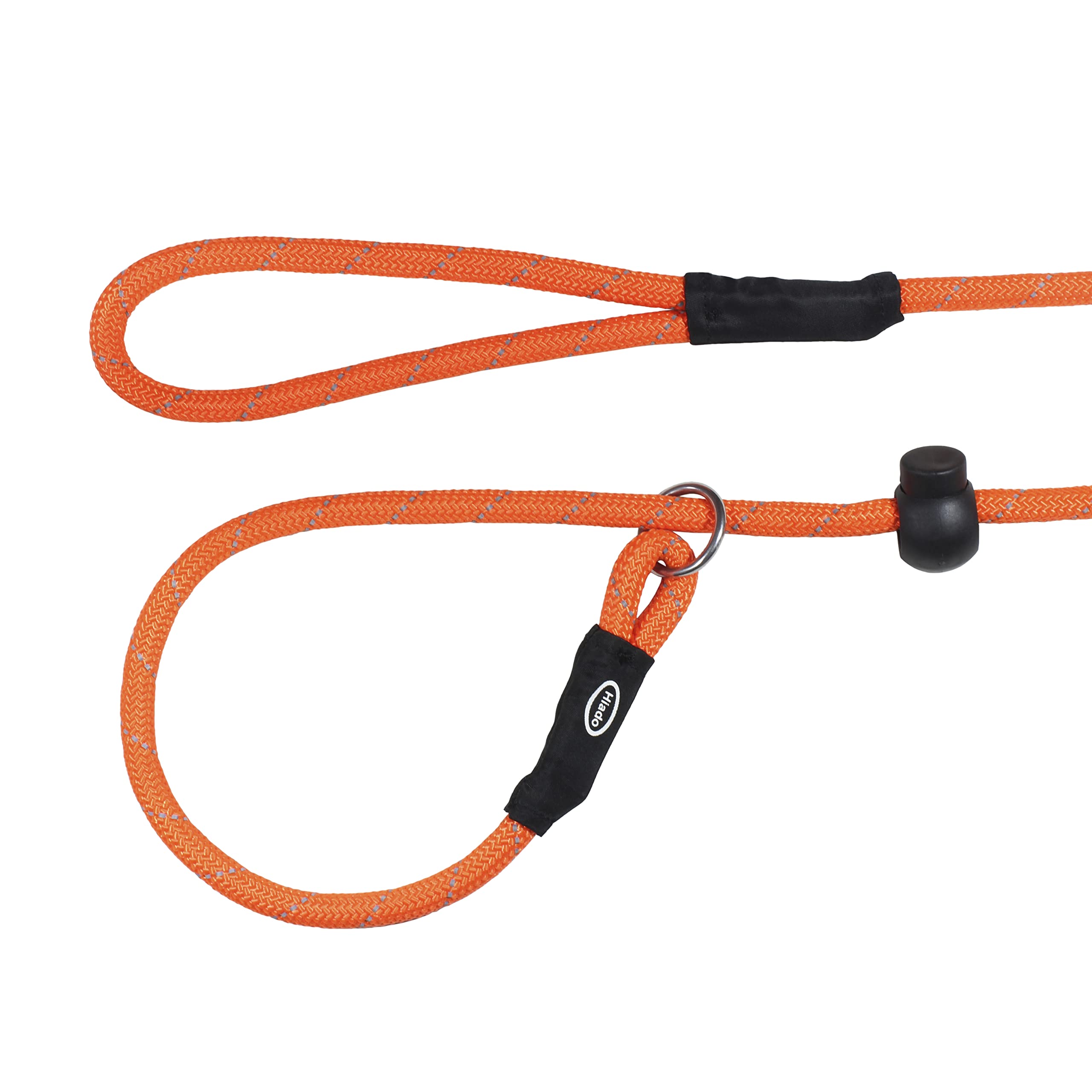Hiado Slip Lead Dog Leash Reflective With Stopper Loop Rope Training No Pull For Small Medium Large Dogs 5Ft Orange