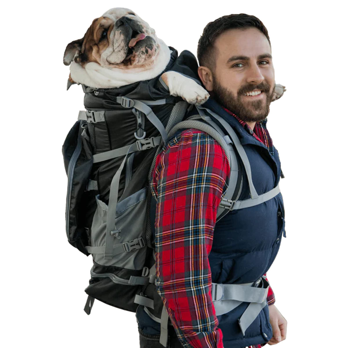 K9 Sport Sack | Kolossus Dog Carrier Backpack For Small And Medium Pets | Front Facing Adjustable Dog Backpack Carrier | Fully Ventilated | Veterinarian Approved (X-Large, Kolossus - Black)