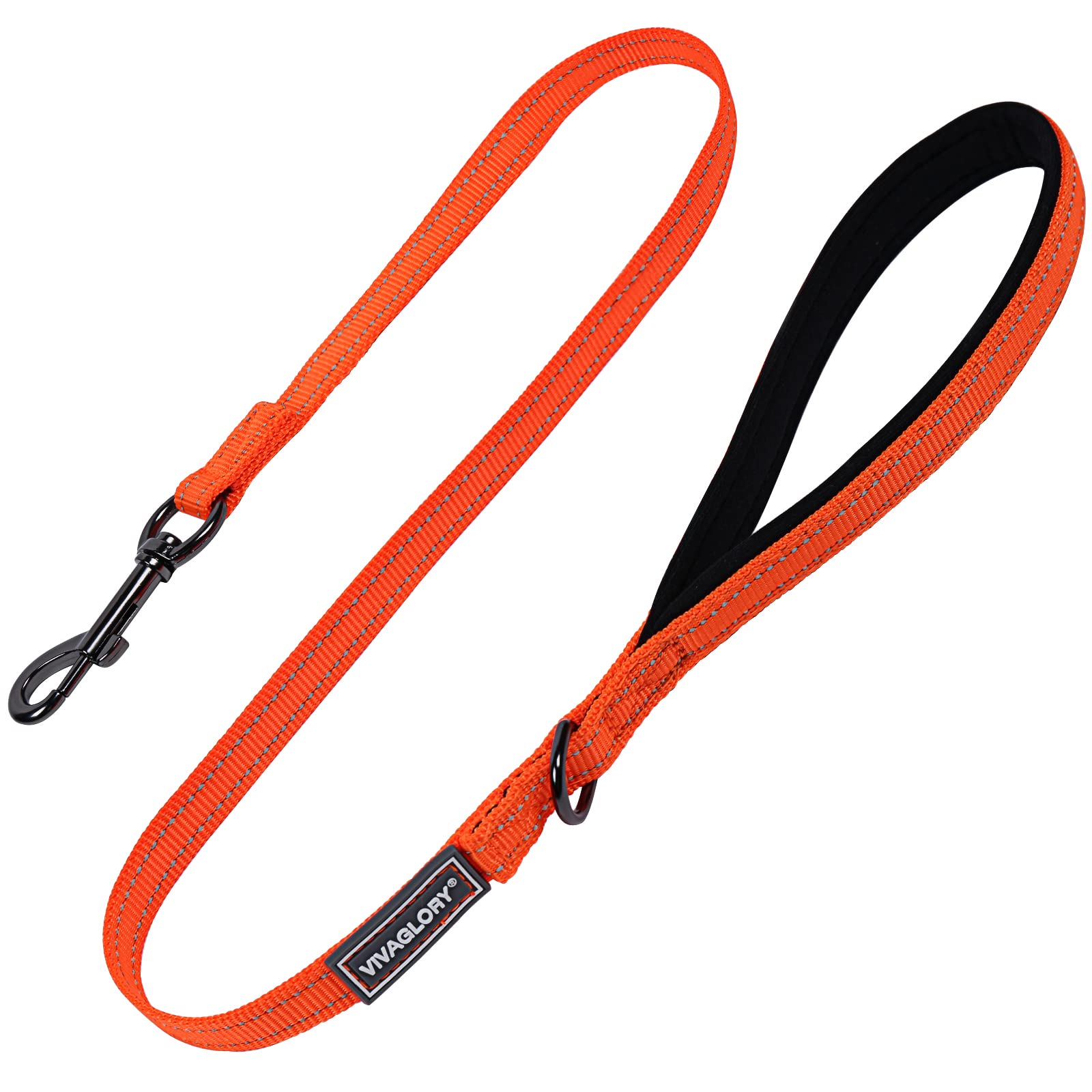 Vivaglory Dog Leash, Dog Training Leashes With Comfortable Neoprene Padded Handle, Heavy Duty Walking Leash For Small & Medium D