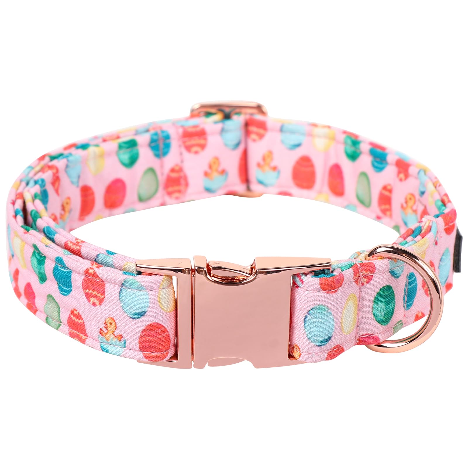 Maca Bates Easter Day Dog Collar Easter Egg Dogs Collars Breakaway Soft Durable Cute Adjustable Pink Eggs Collor Easters Gift Fo