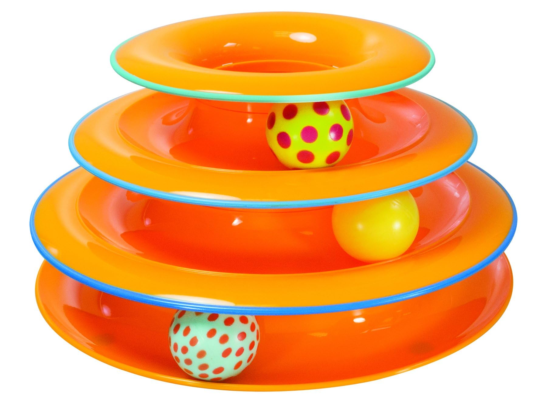 Outward Hound Tower Of Tracks Active Cat Toy | 3Level Interactive Toy